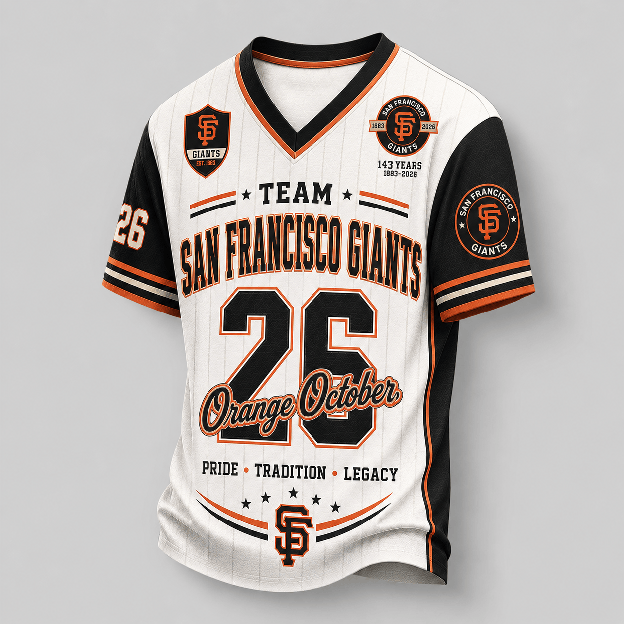 San Francisco Giants | Premium MLB Legacy Pride V-Neck Jersey