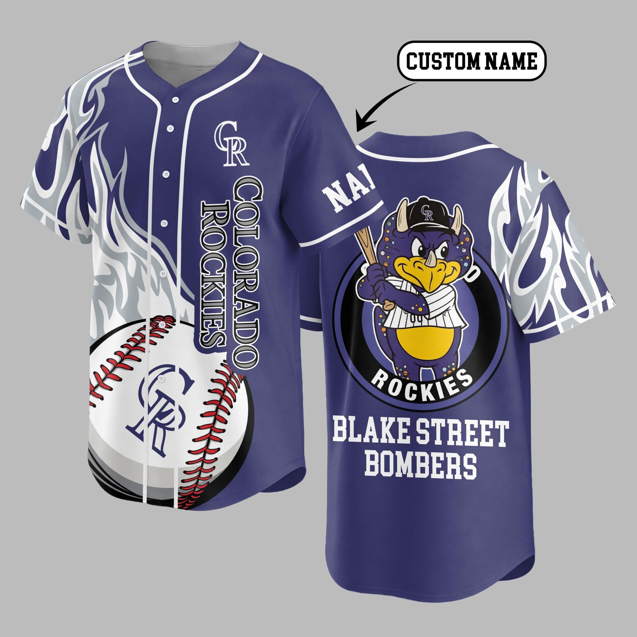 Colorado Rockies | Premium MLB Flame Spirit Baseball Jersey