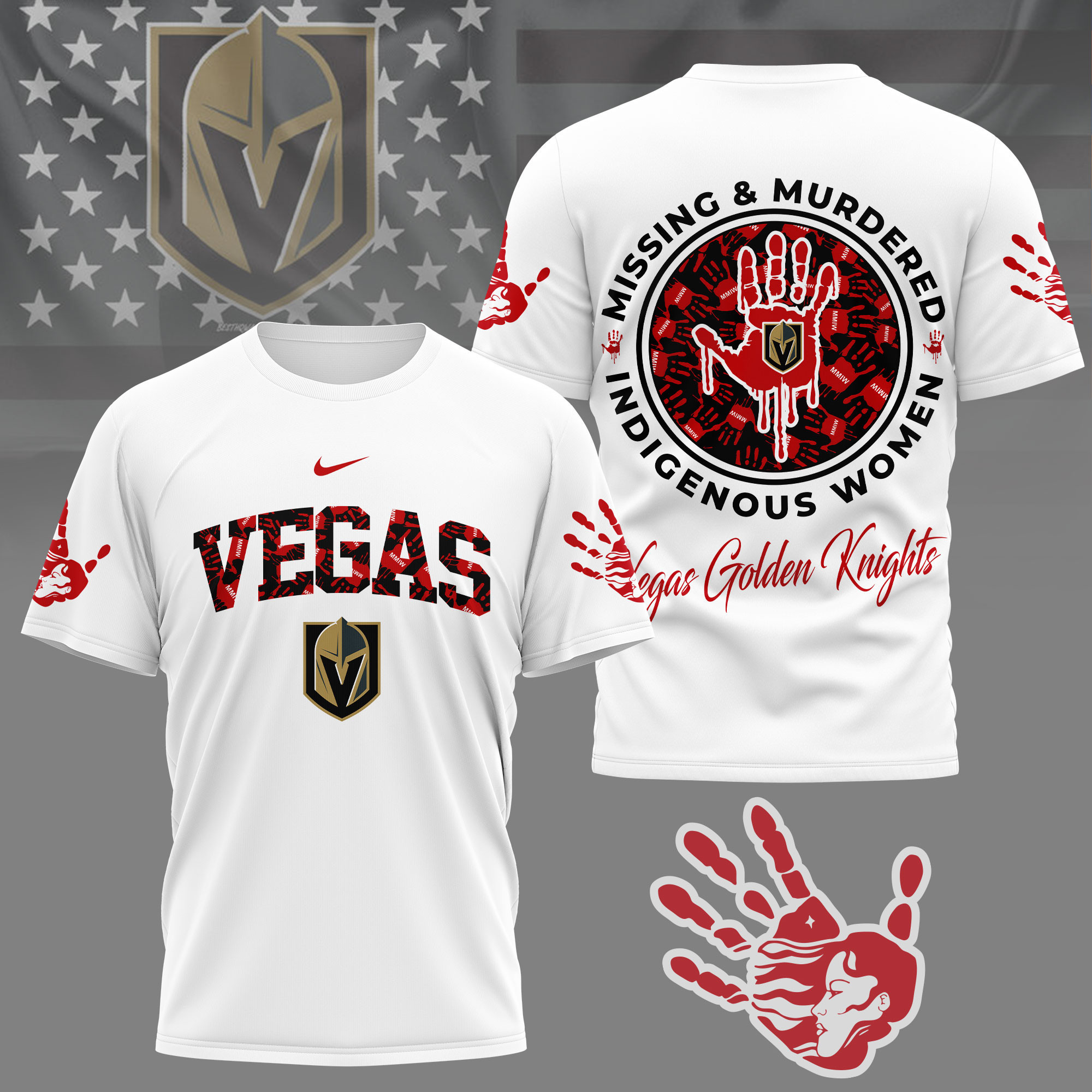 Vegas Golden Knights | Premium NHL MMIW Awareness 3D Shirt NY