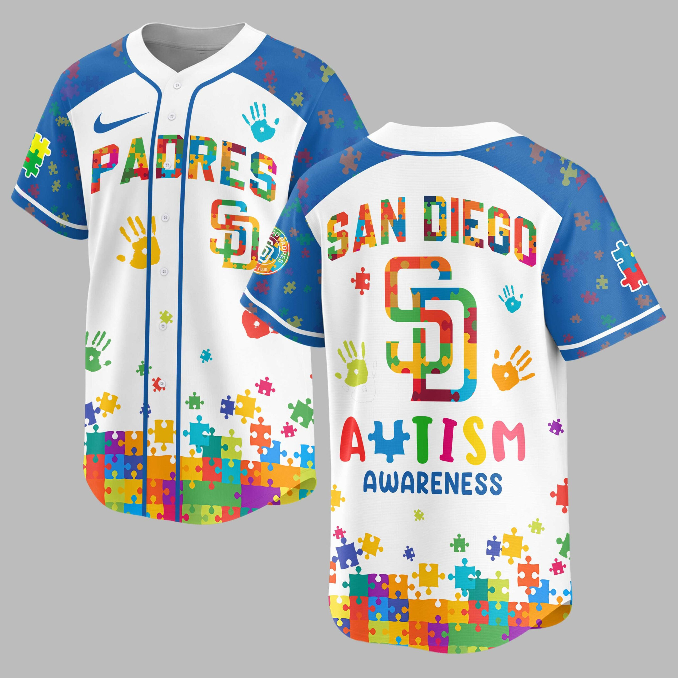 San Diego Padres | MLB x Autism Awareness Puzzle Premium Jersey