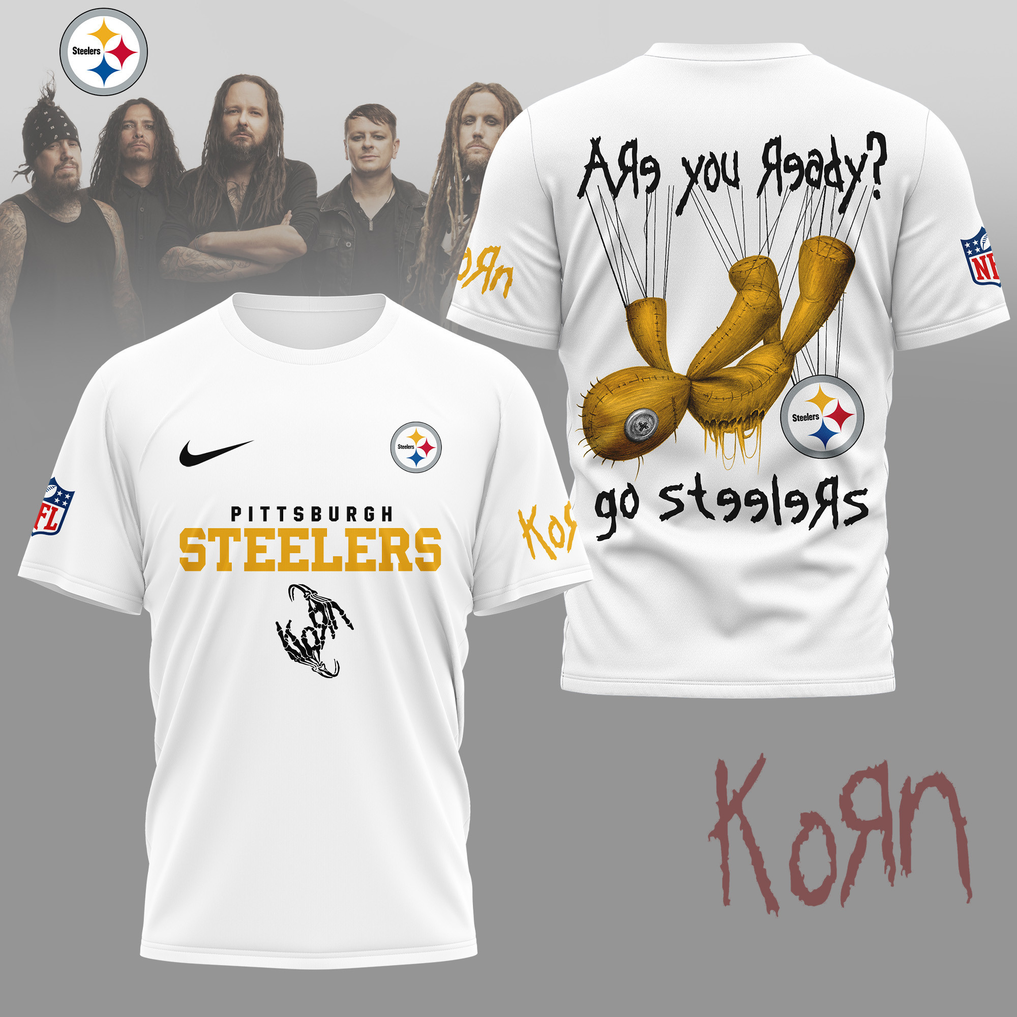 Pittsburgh Steelers | Premium NFL Korn Fan Shirt NY