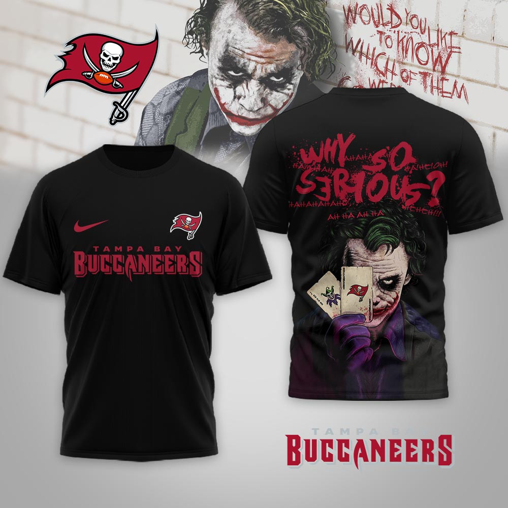 Tampa Bay Buccaneers | Premium NFL Joker Why So Serious 3D Shirt NP