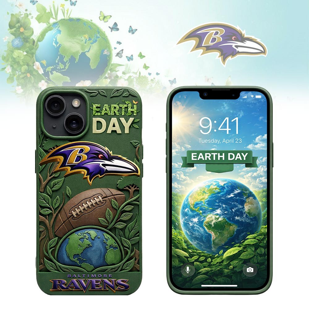 Baltimore Ravens | Premium NFL Earth Day Phonecase HY