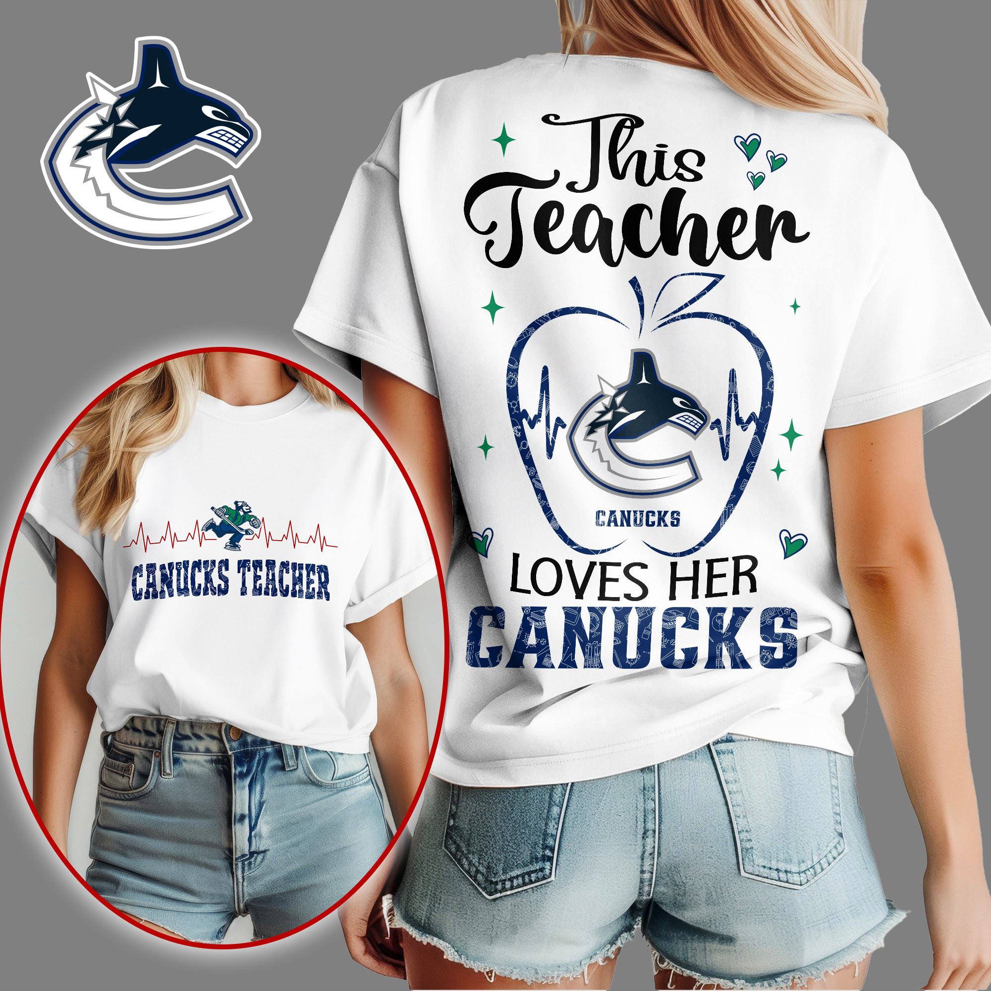 Vancouver Canucks | Premium NHL Teacher Appreciation Month Women's Shirt NY