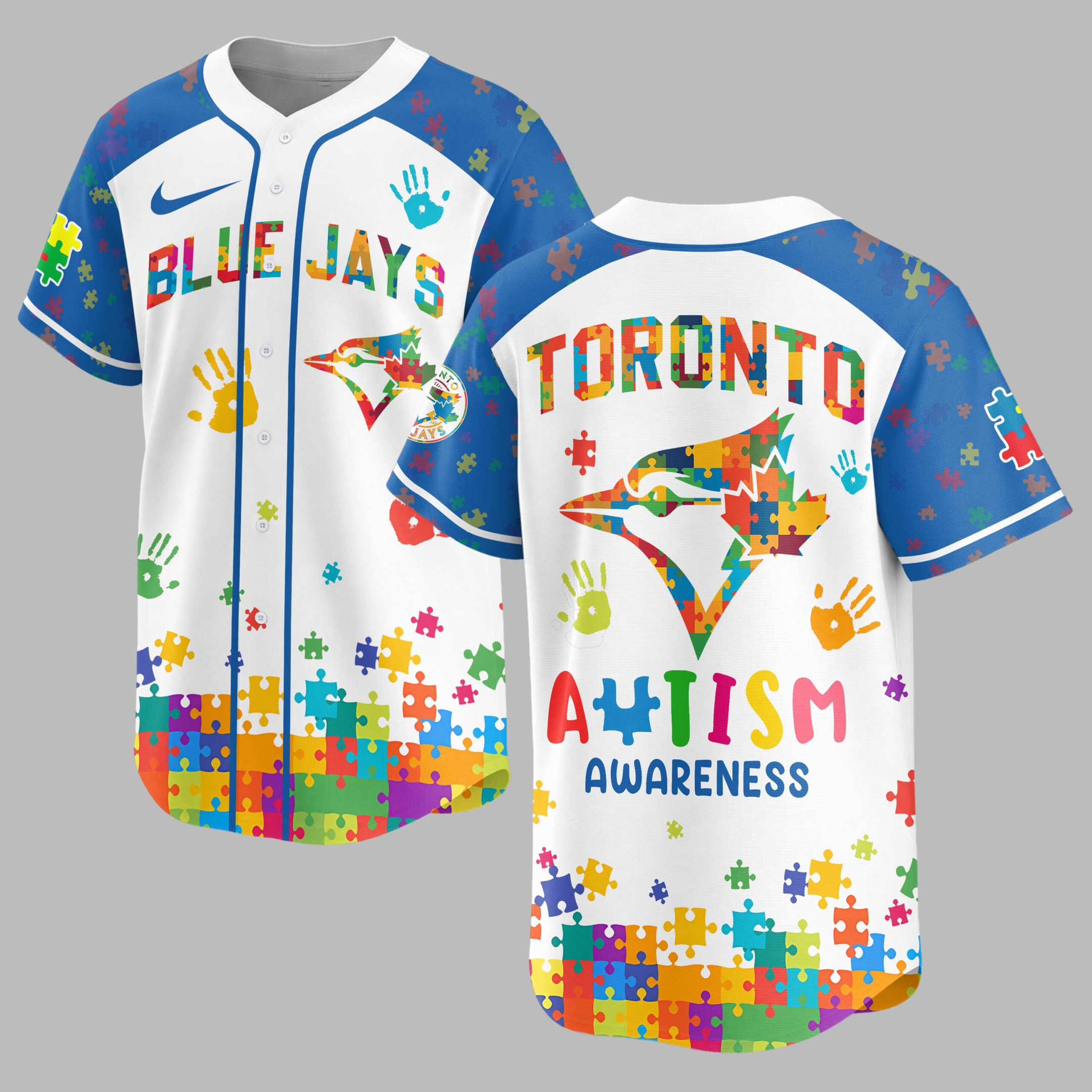 Toronto Blue Jays | MLB x Autism Awareness Puzzle Premium Jersey