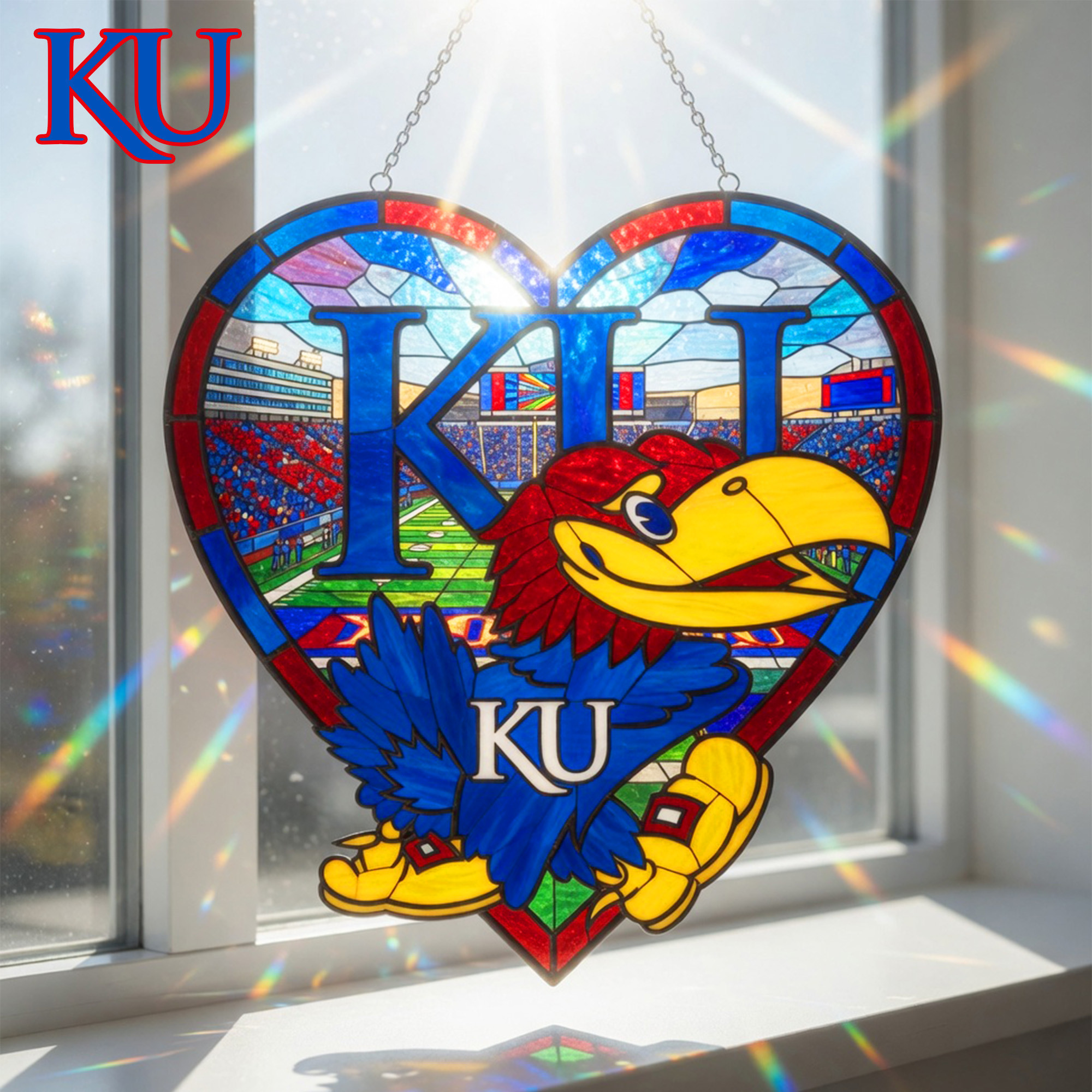 Kansas Jayhawks | Premium NCAA Game Day Suncatcher NY