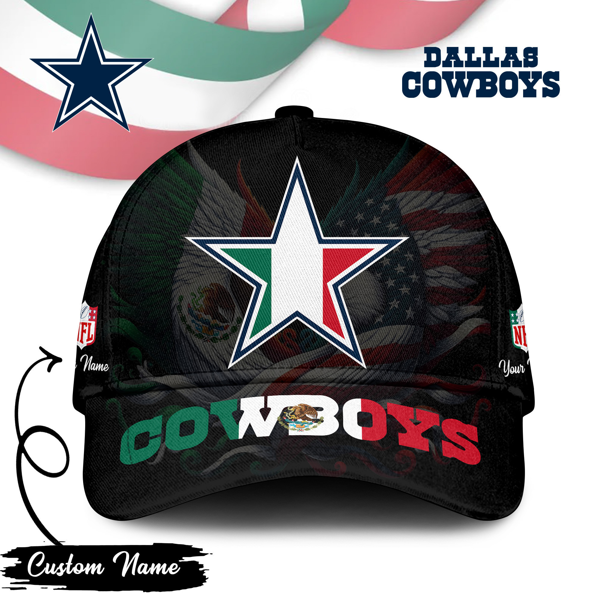 Dallas Cowboys | PREMIUM CLASSIC CAP NFL MEXICAN TD
