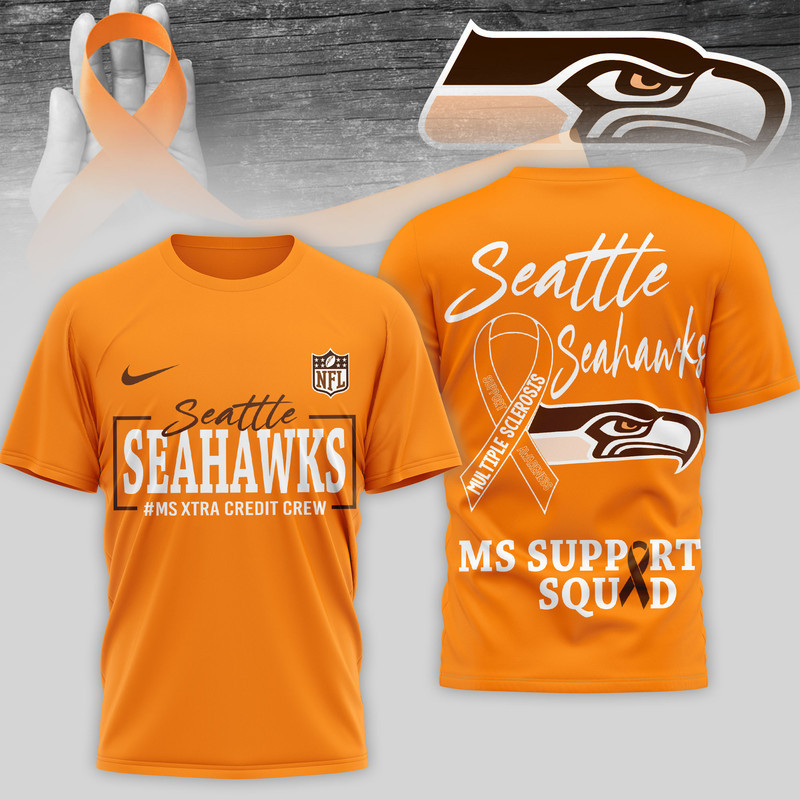 Seattle Seahawks | Premium NFL MS Support 3D T-Shirt HY