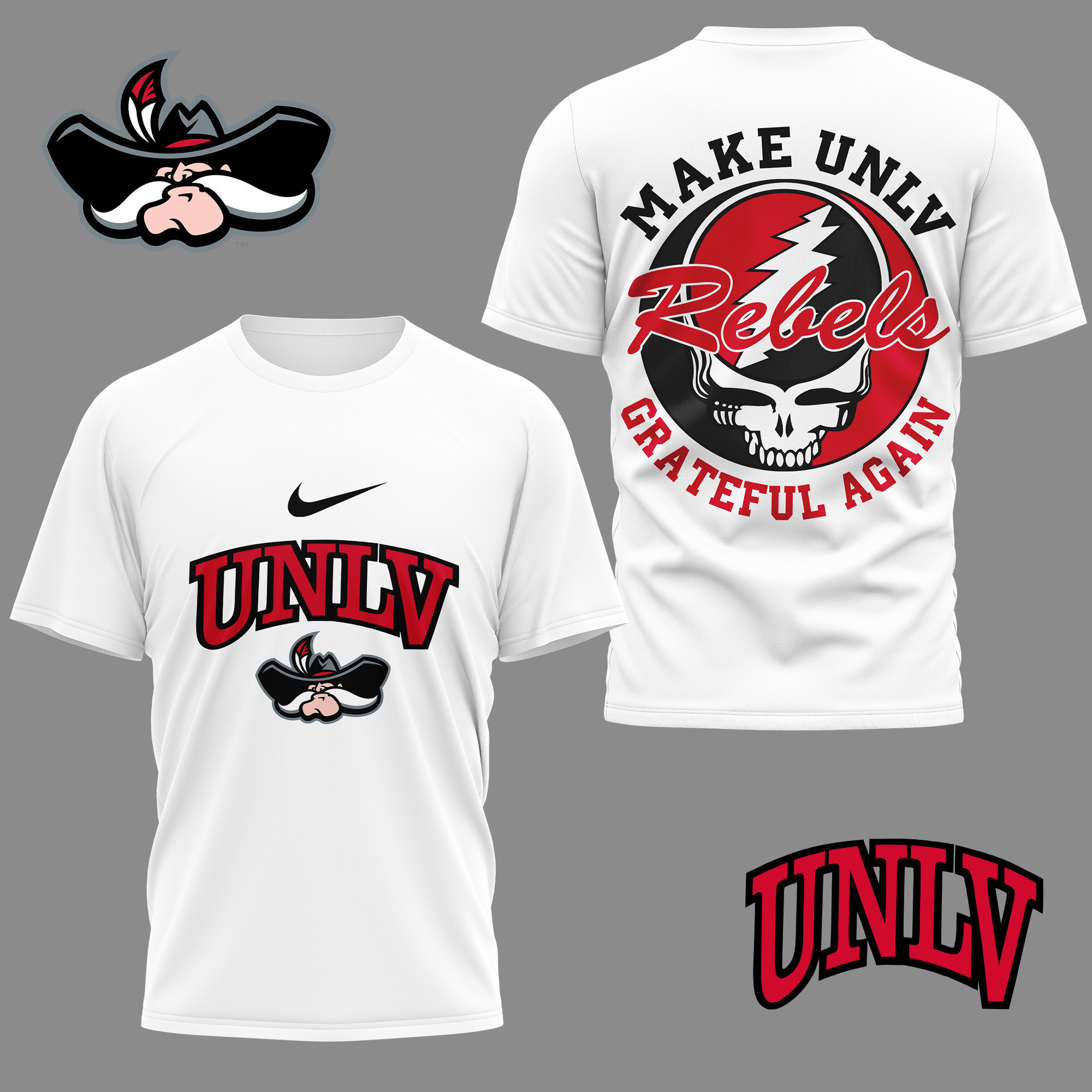 UNLV Rebels | Premium NCAA Grateful Game Day 3D Shirt PB2YHWL