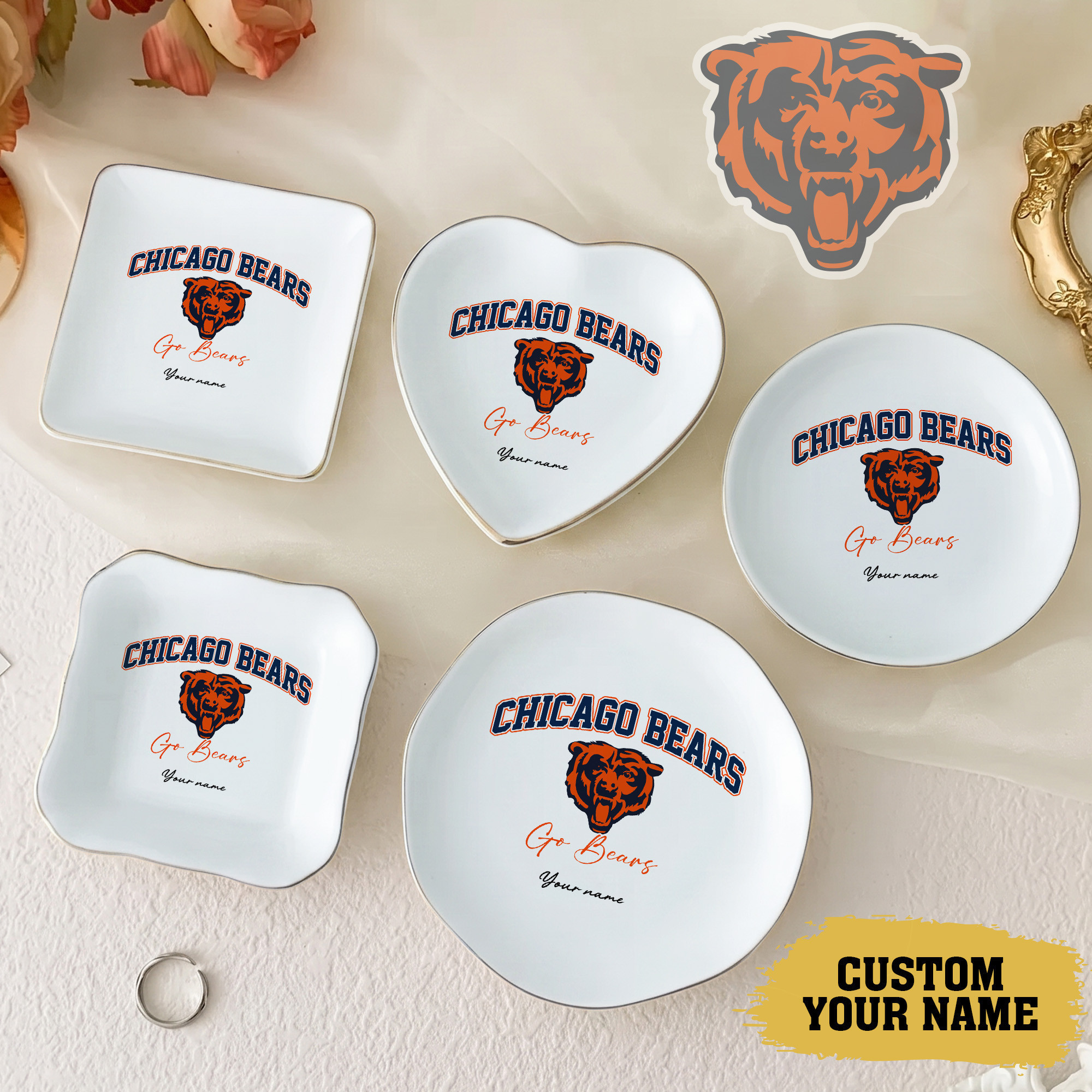 Chicago Bears | Premium NFL Game Day Jewelry Dish NY