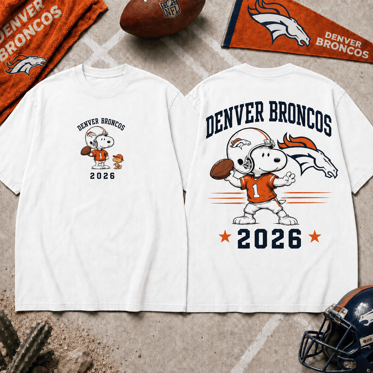 Denver Broncos | Premium Snoopy NFL Football 2026 3D Shirt For Football Fans NNK