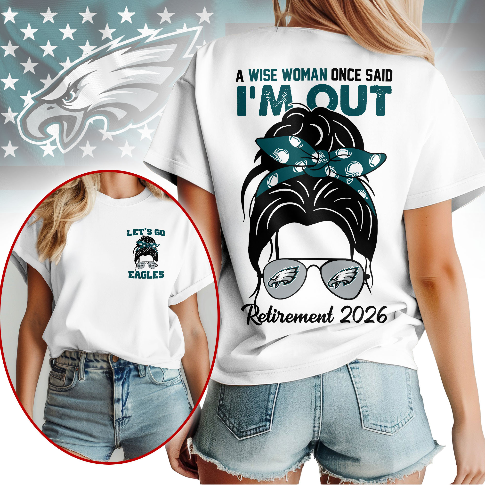 Philadelphia Eagles | Premium NFL Retirement 2026 Spirit 3D T-Shirt NTH1