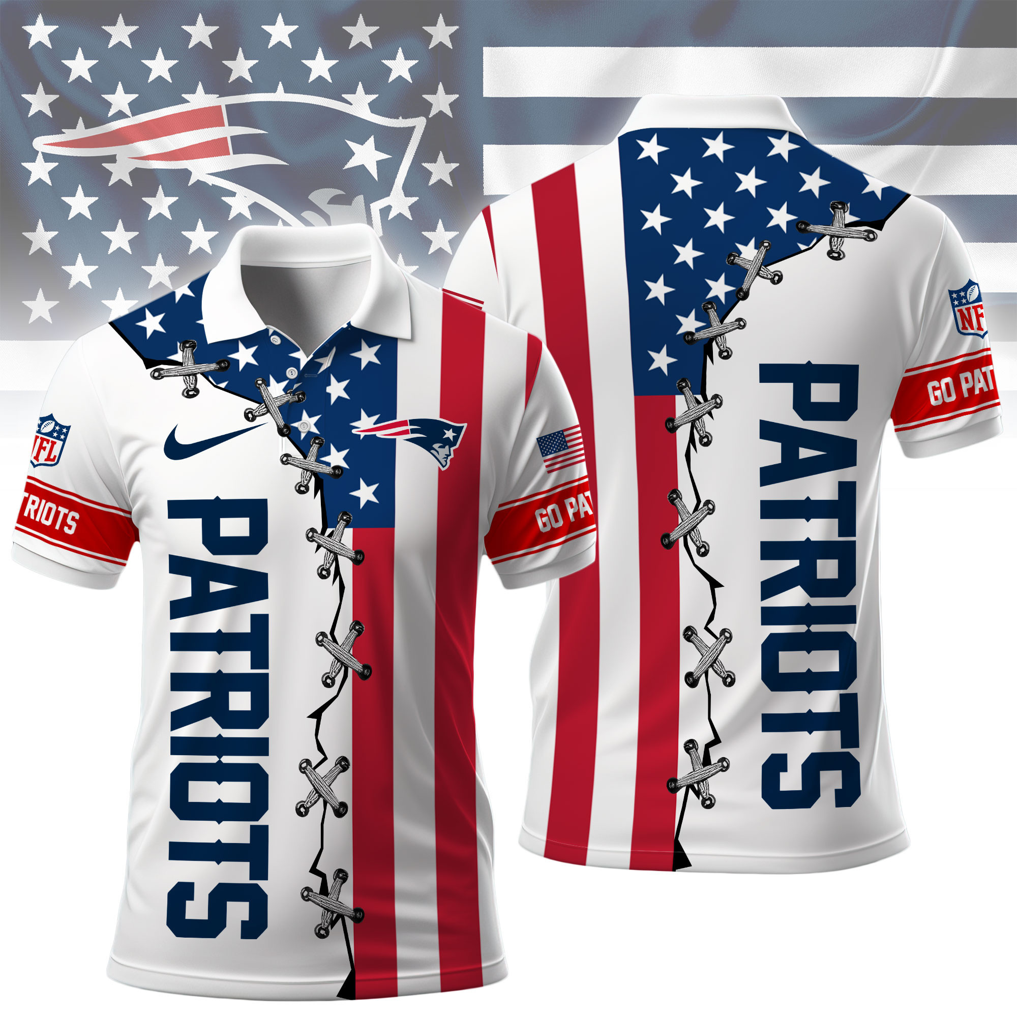 New England Patriots | Premium NFL Freedom American Polo NY