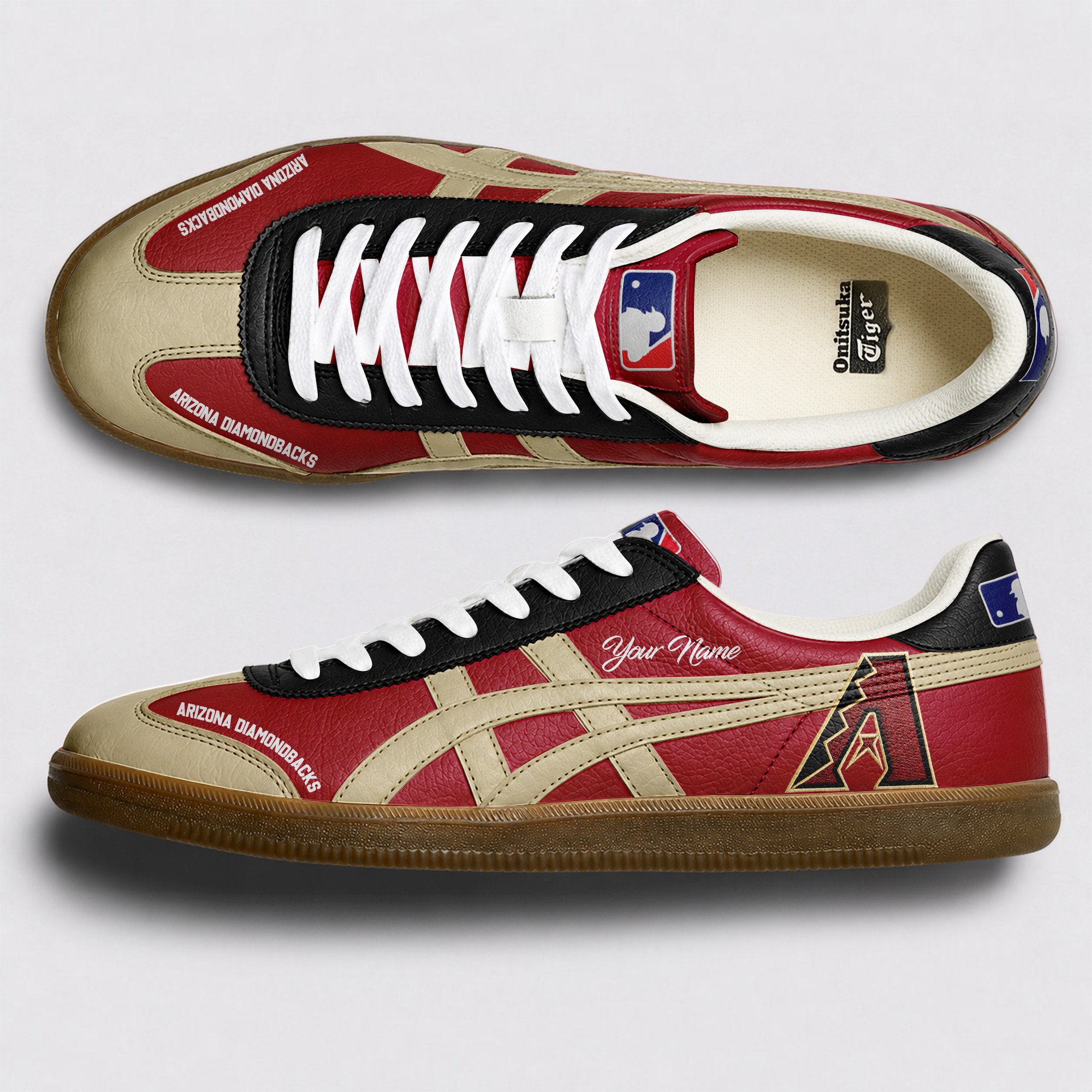 Arizona Diamondbacks | Premium MLB Customized Baseball Tiger Shoes TD