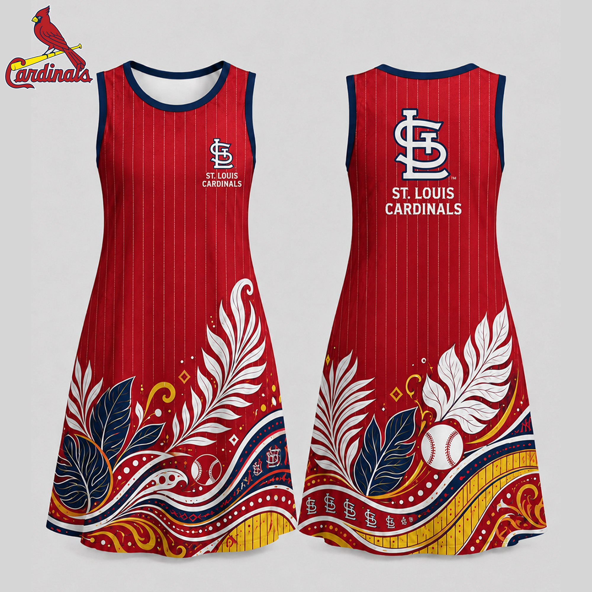 St. Louis Cardinals | Premium MLB Floral Dress TD