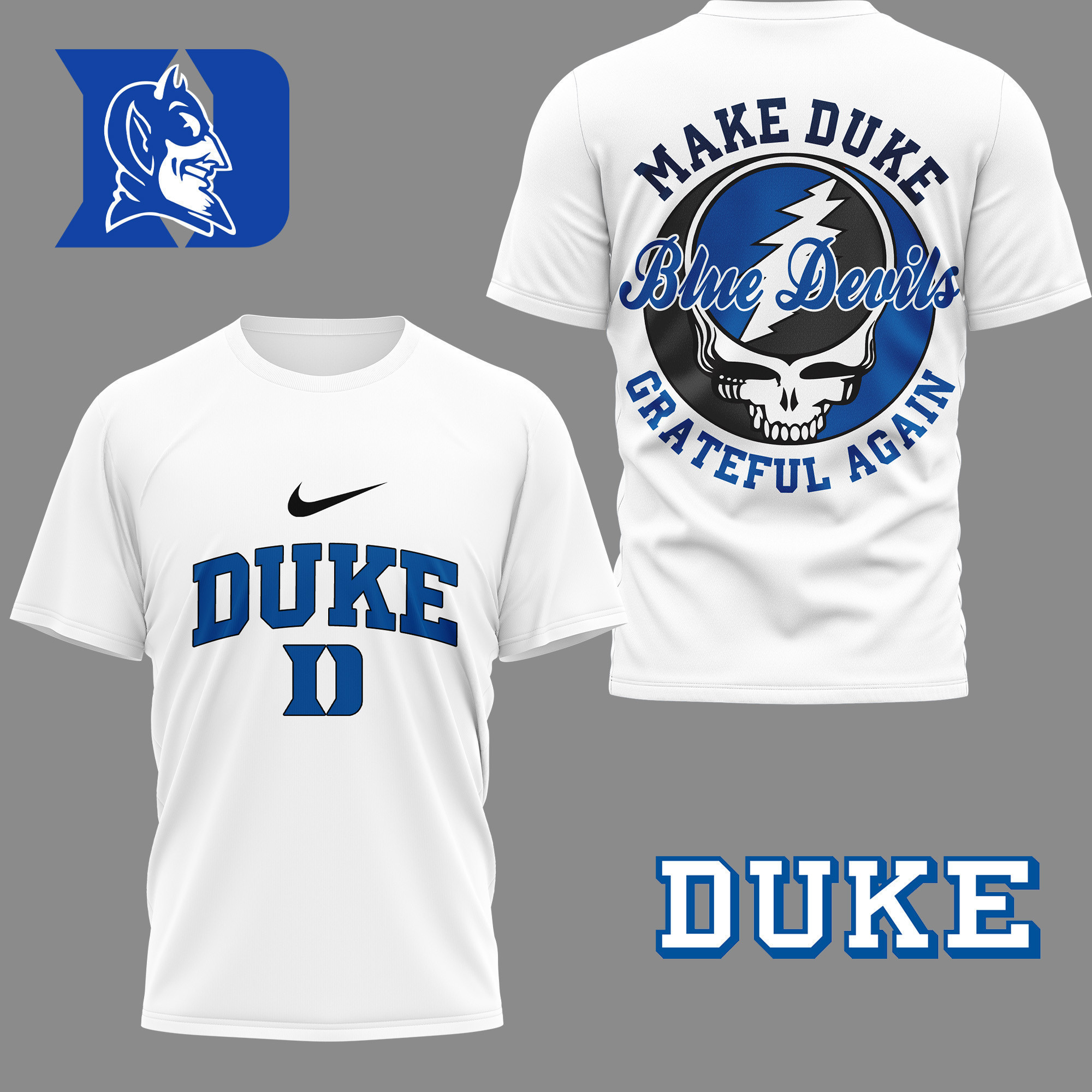 Duke Blue Devils | Premium NCAA Grateful Game Day 3D Shirt PBQ48OM