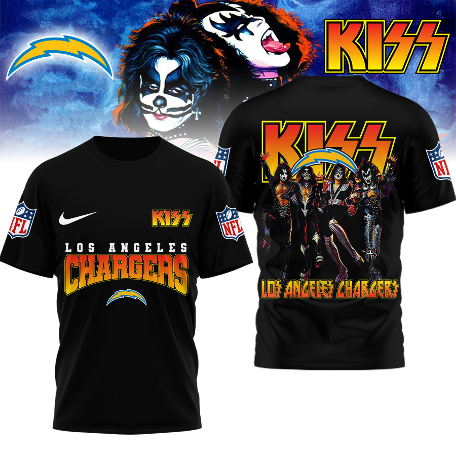 Los Angeles Chargers | Premium NFL Kiss Band 3D Shirt TD