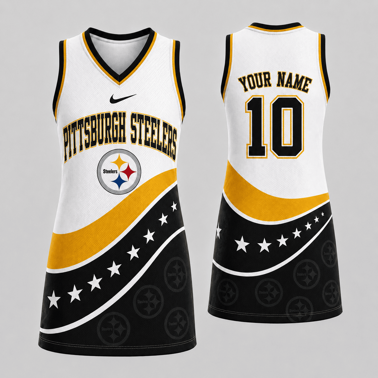 Pittsburgh Steelers | Premium NFL Bold Team Pride Women Jersey Dress TD