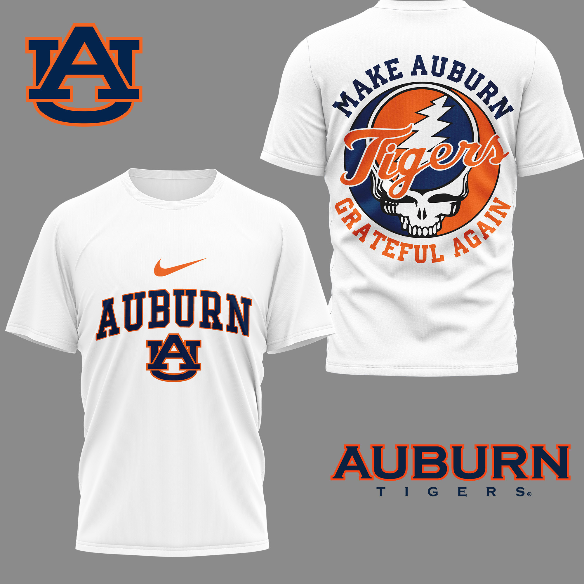 Auburn Tigers | Premium NCAA Grateful Game Day 3D Shirt NY