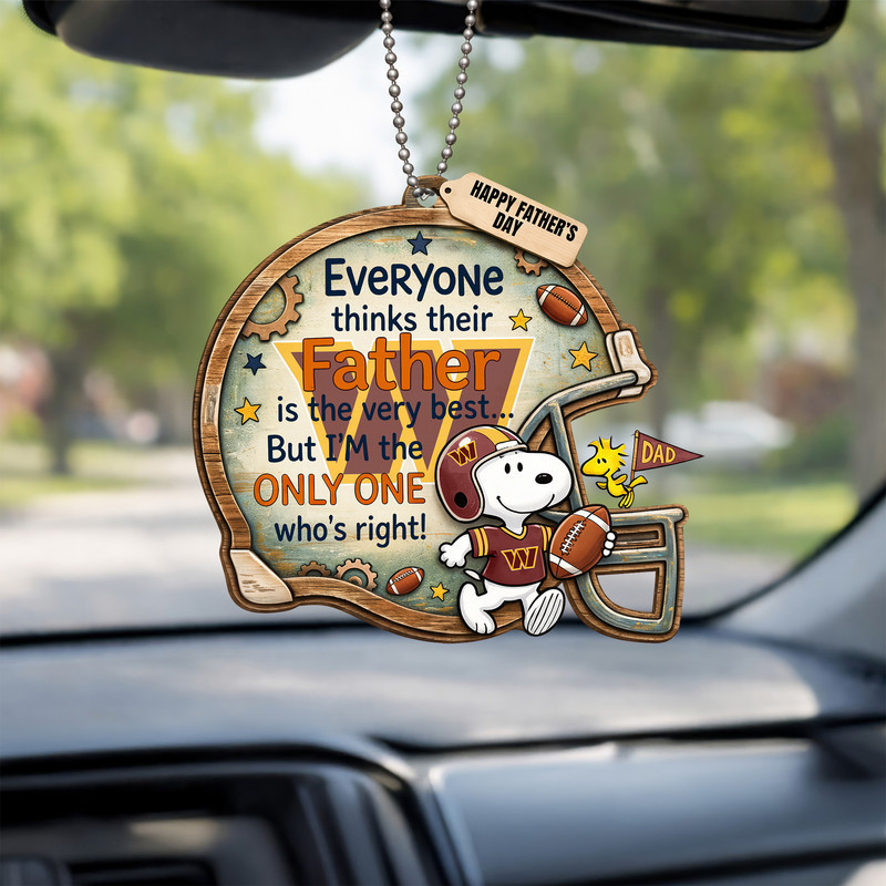Washington Commanders | Premium NFL Father Day Car Hanging Ornament HY