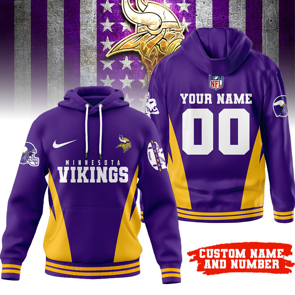 Minnesota Vikings | Premium NFL Personalized Fan Hoodie TD