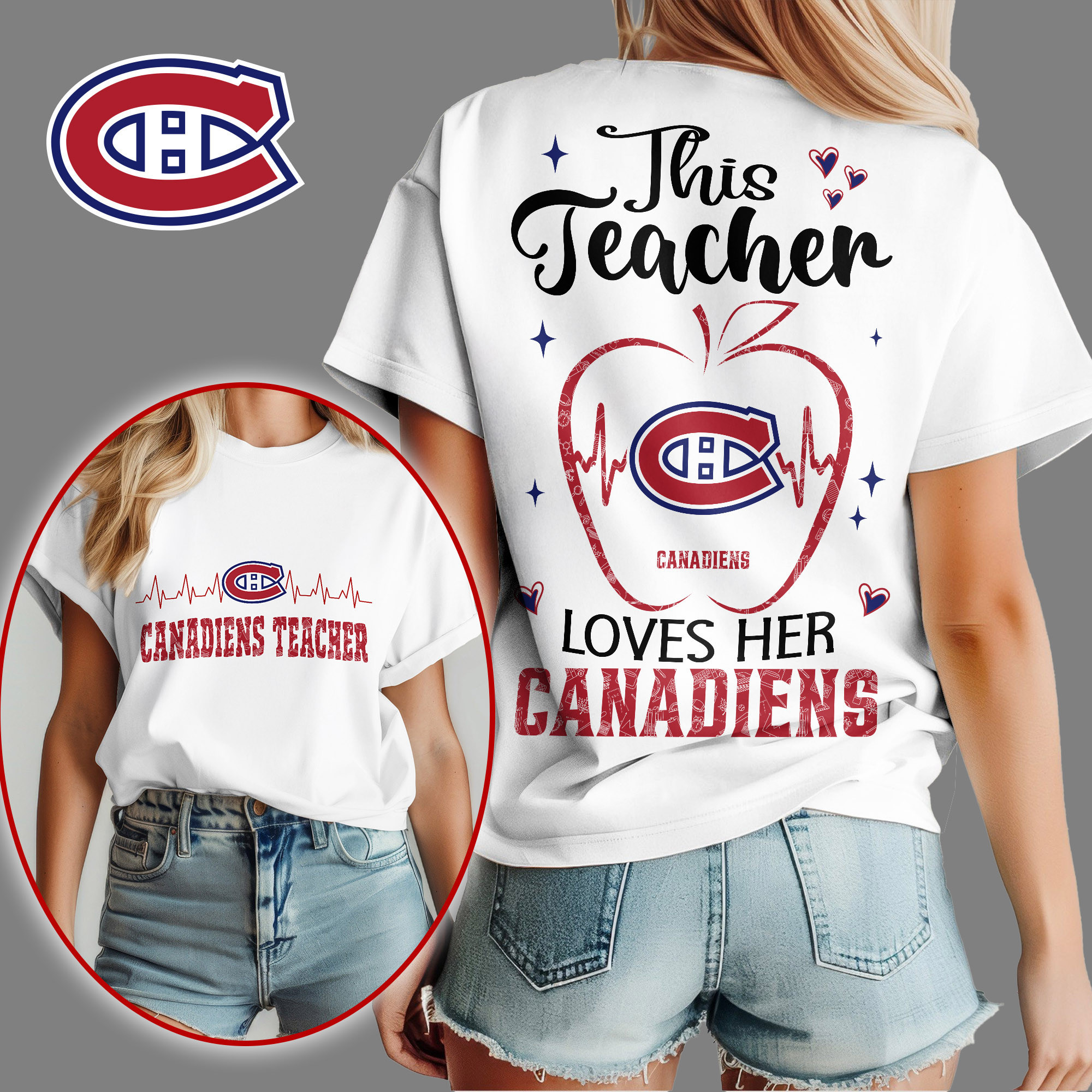 Montreal Canadiens | Premium NHL Teacher Appreciation Month Women's Shirt NY