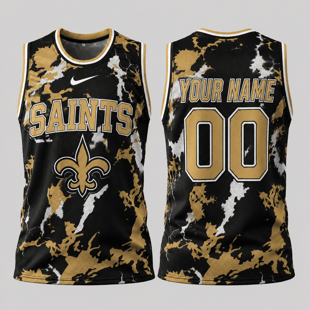 New Orleans Saints | Premium NFL Paint Splash Performance Tank Top TD