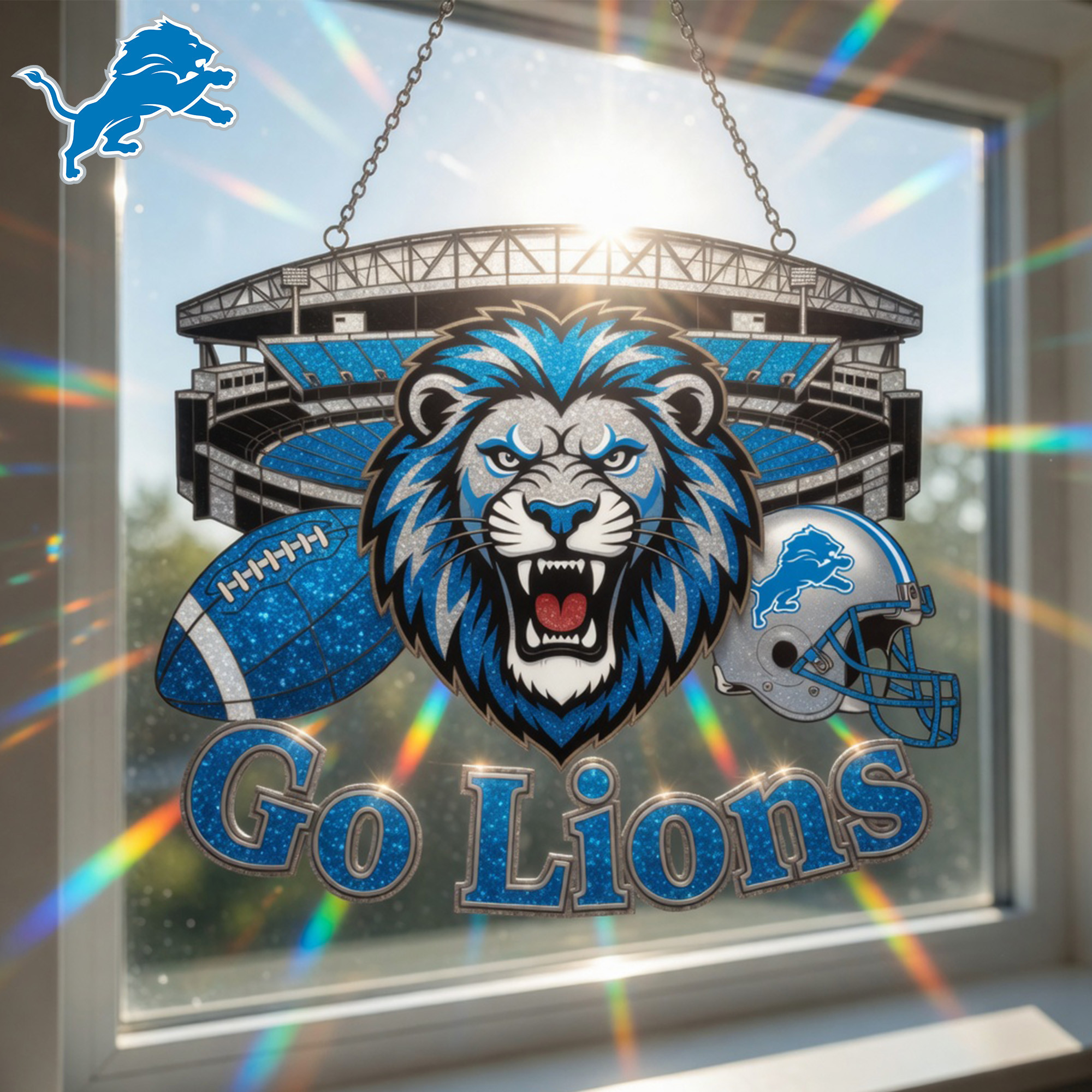 Detroit Lions | Premium NFL Game Day Suncatcher NY