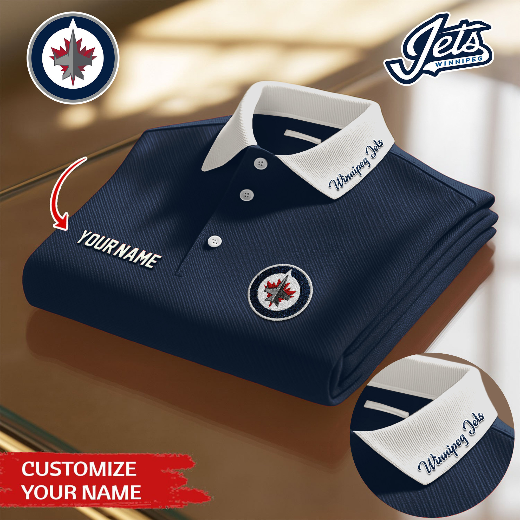 Winnipeg Jets | Premium NHL Polo Shirt TD