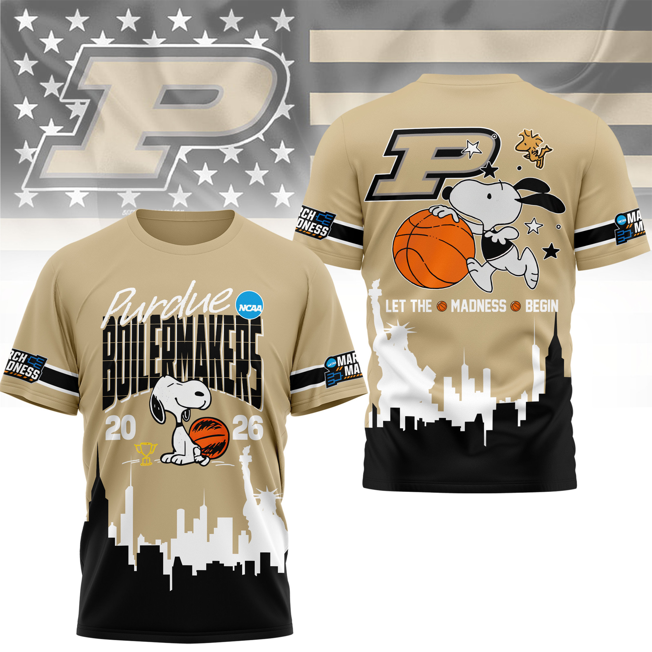 Purdue Boilermakers | Premium NCAA March Madness 3D Shirt HY