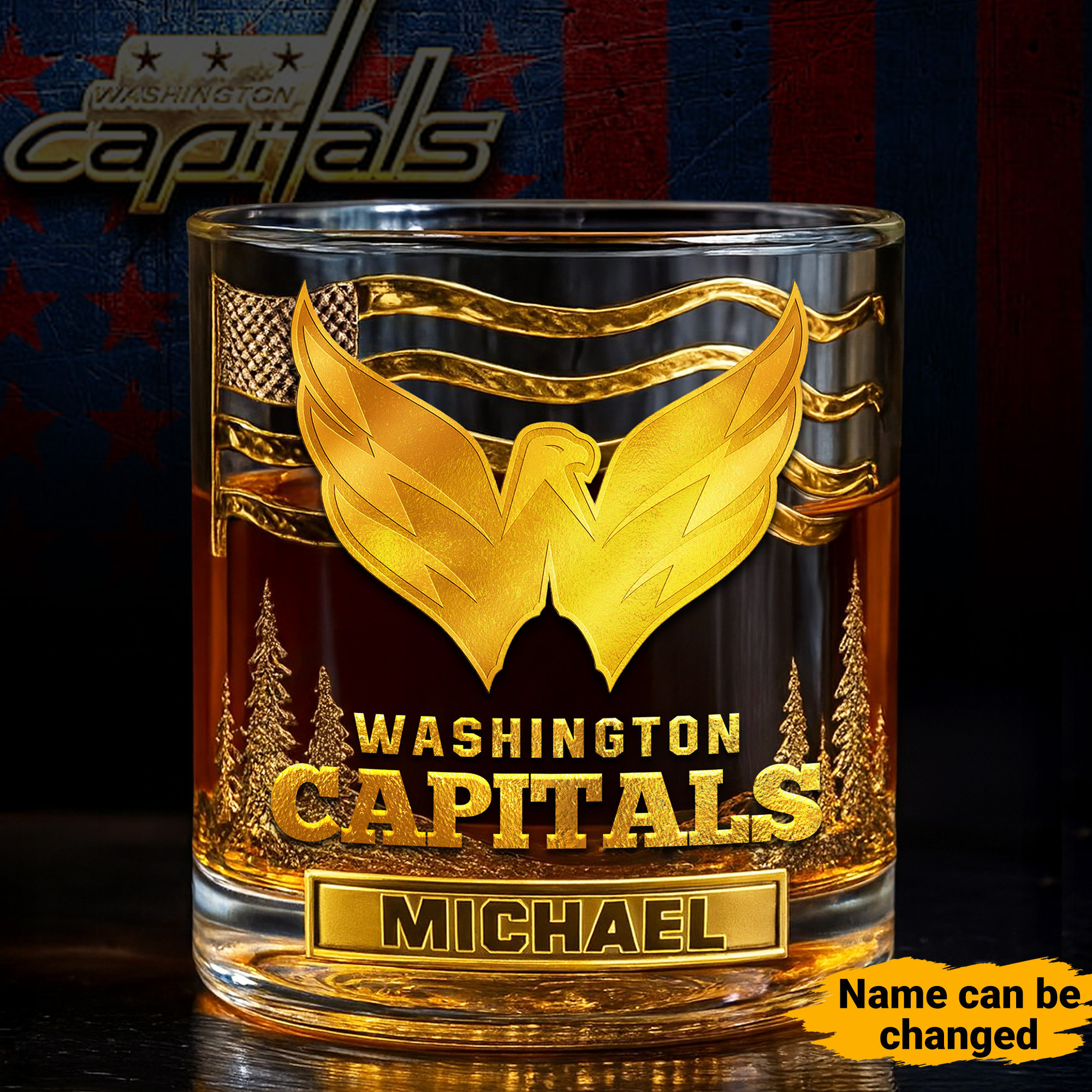 Washington Capitals | NHL Whiskey Glass TD