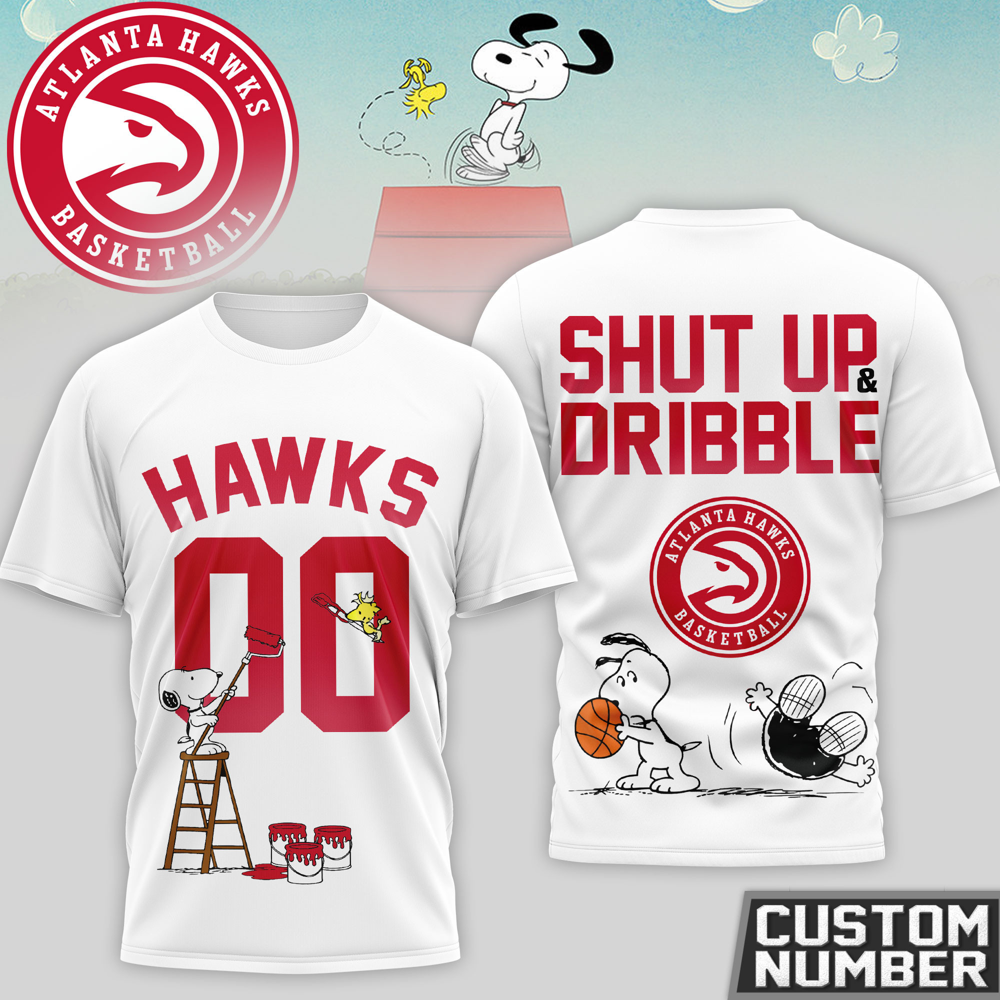 Atlanta Hawks | Premium NBA Snoopy 3D Shirt HY