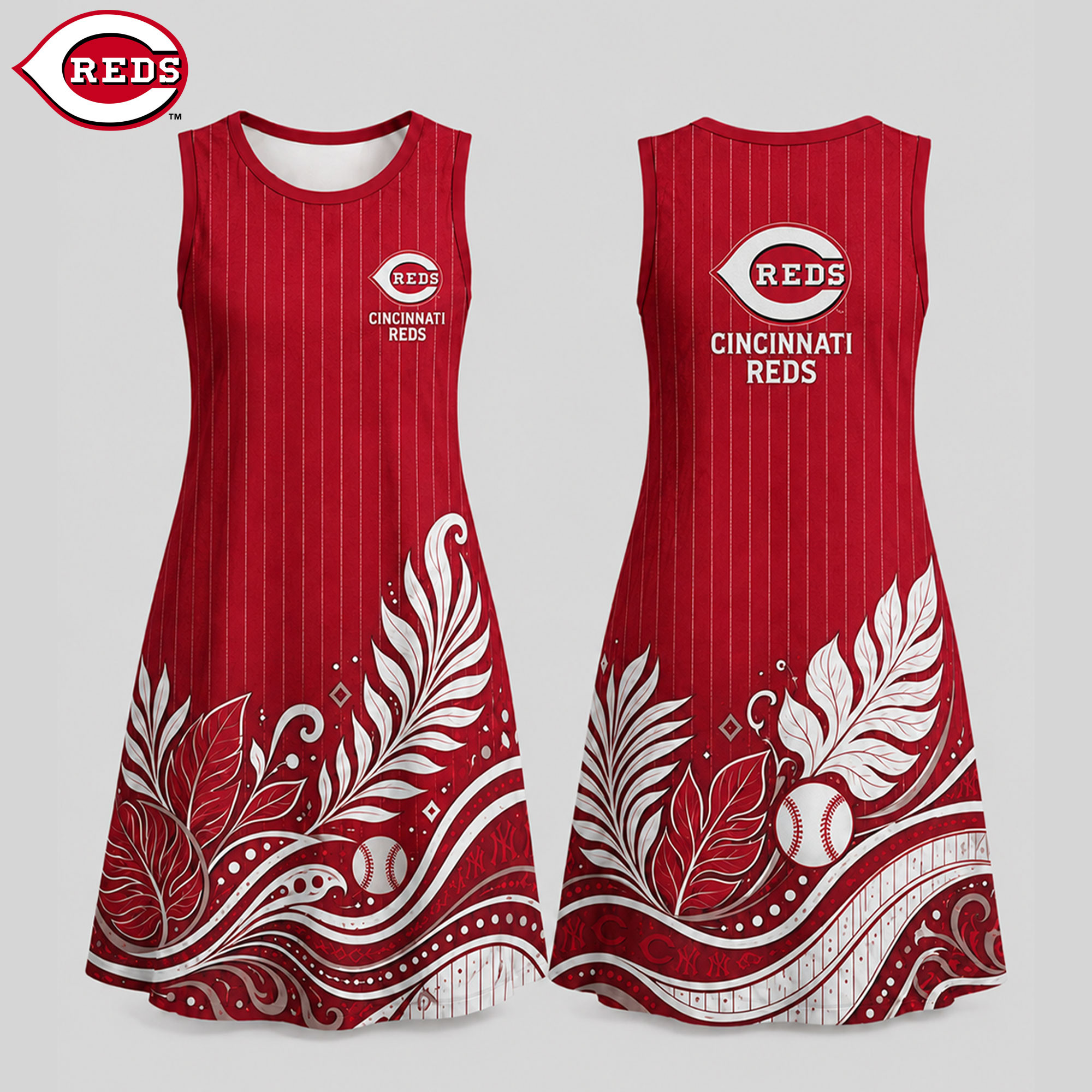 Cincinnati Reds | Premium MLB Floral Dress TD