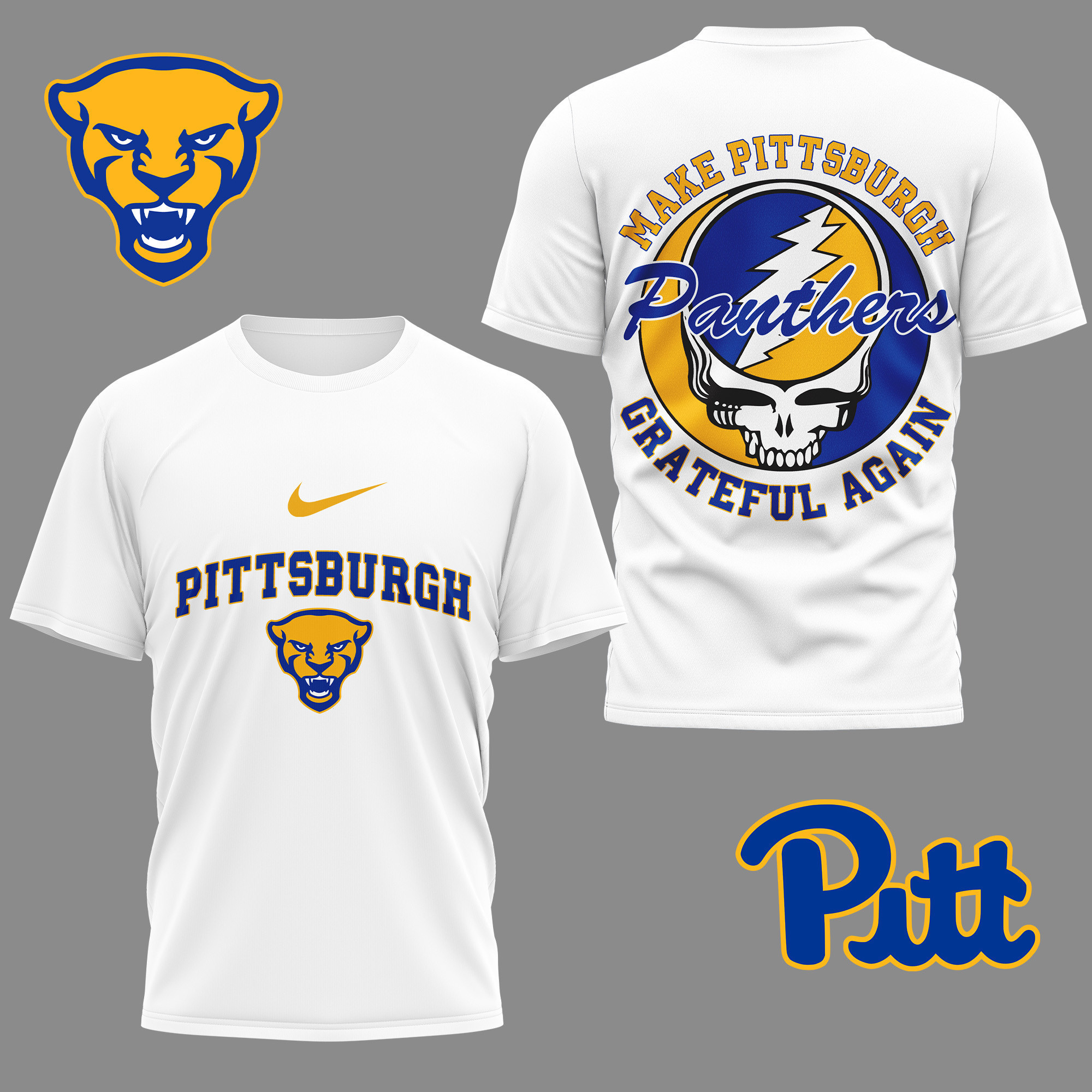 Pittsburgh Panthers | Premium NCAA Grateful Game Day 3D Shirt PBC4TA3