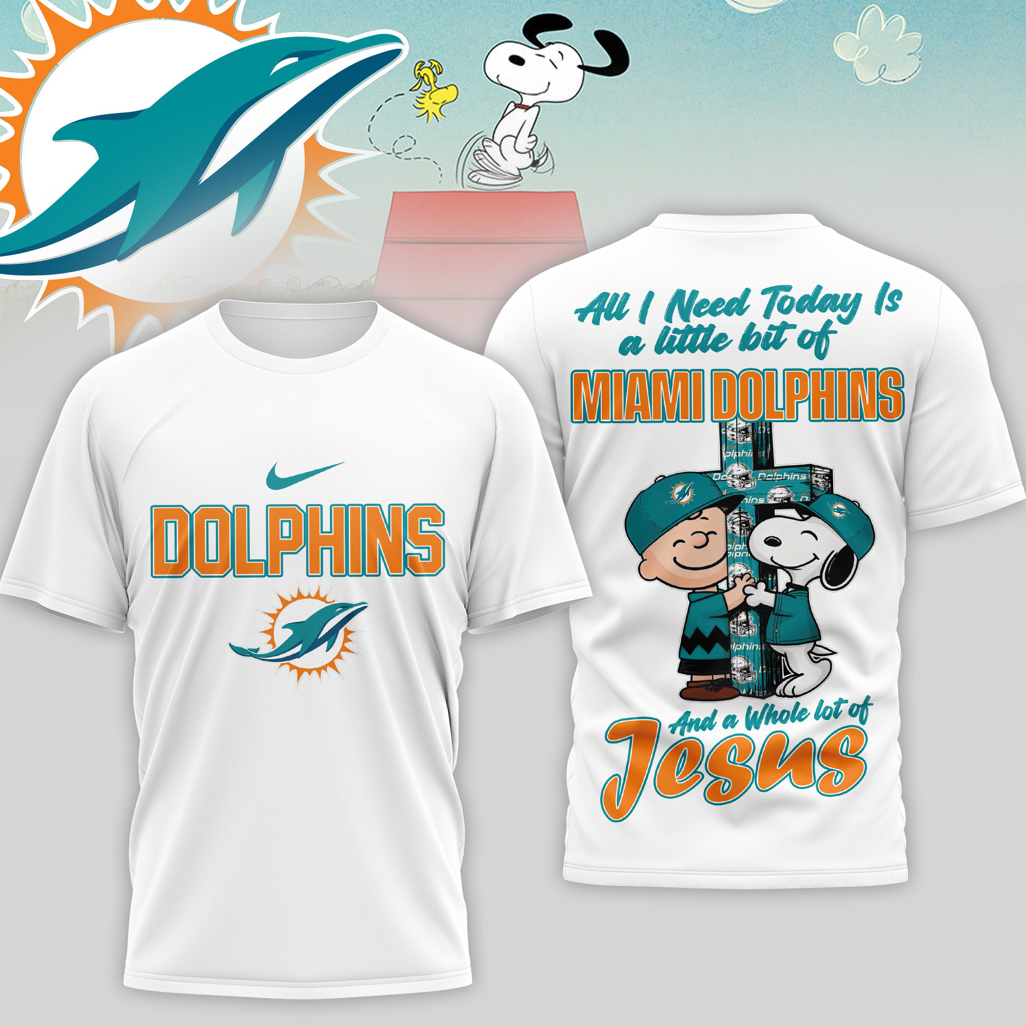 Miami Dolphins | Premium NFL League Blessing 3D Shirt NTH1