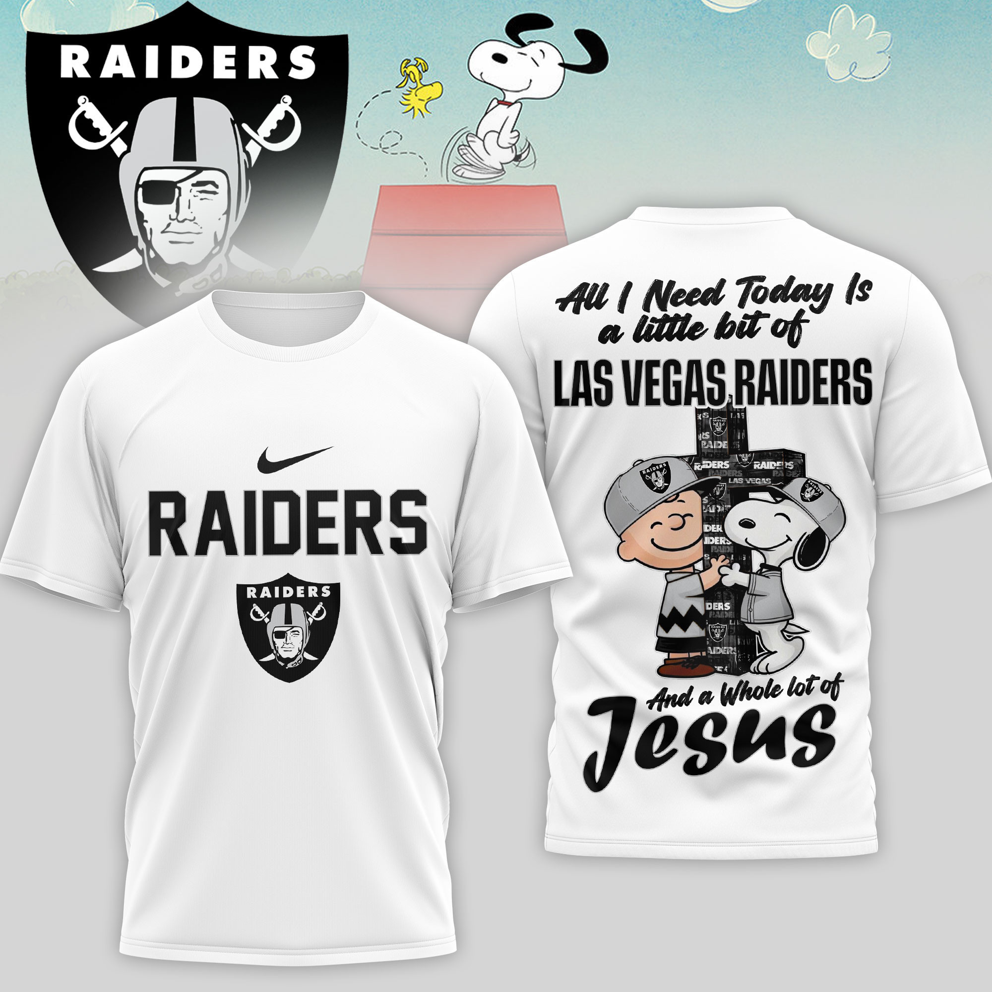 Las Vegas Raiders | Premium NFL League Blessing 3D Shirt NTH1