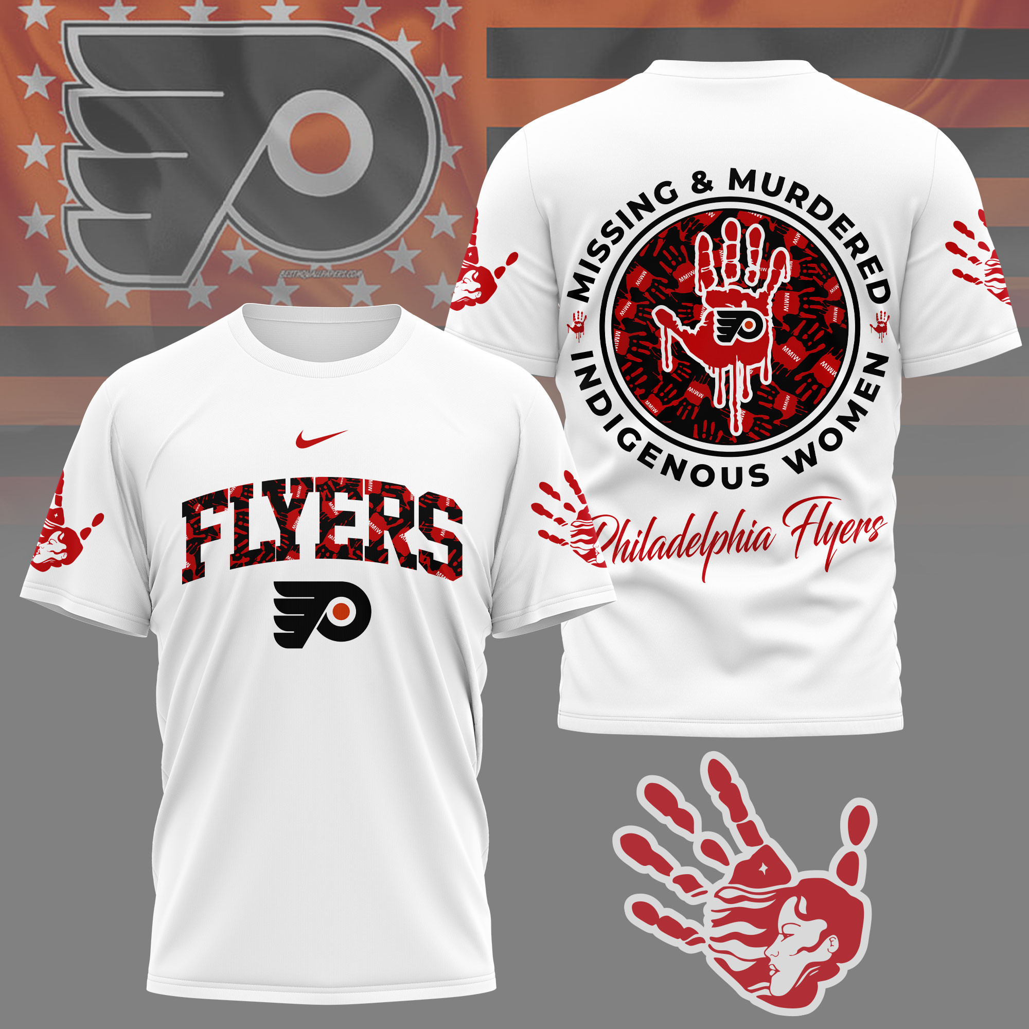 Philadelphia Flyers | Premium NHL MMIW Awareness 3D Shirt NY
