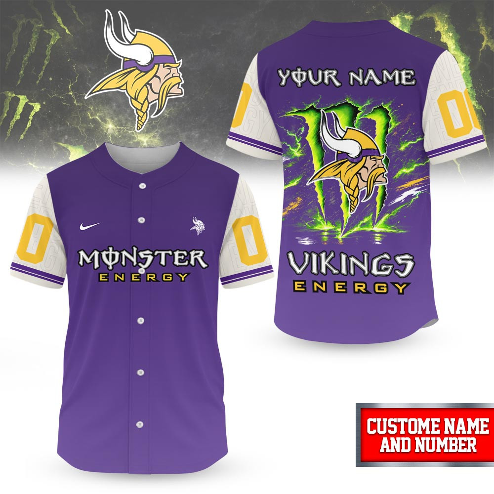 Minnesota Vikings | Premium NFL Monster Energy Jersey NP