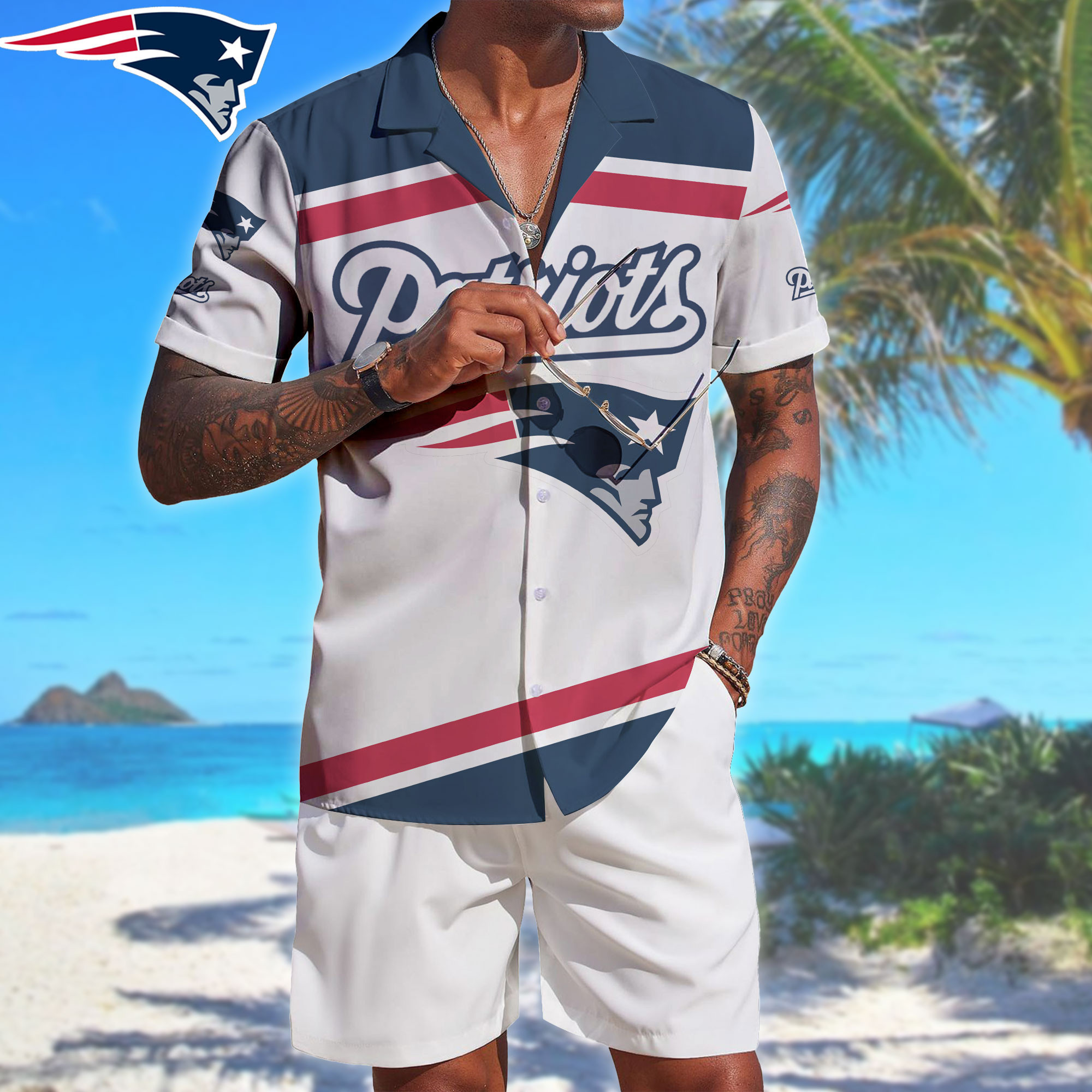 New England Patriots | Premium NFL Summer Beach Hawaiian Shirt NTH1