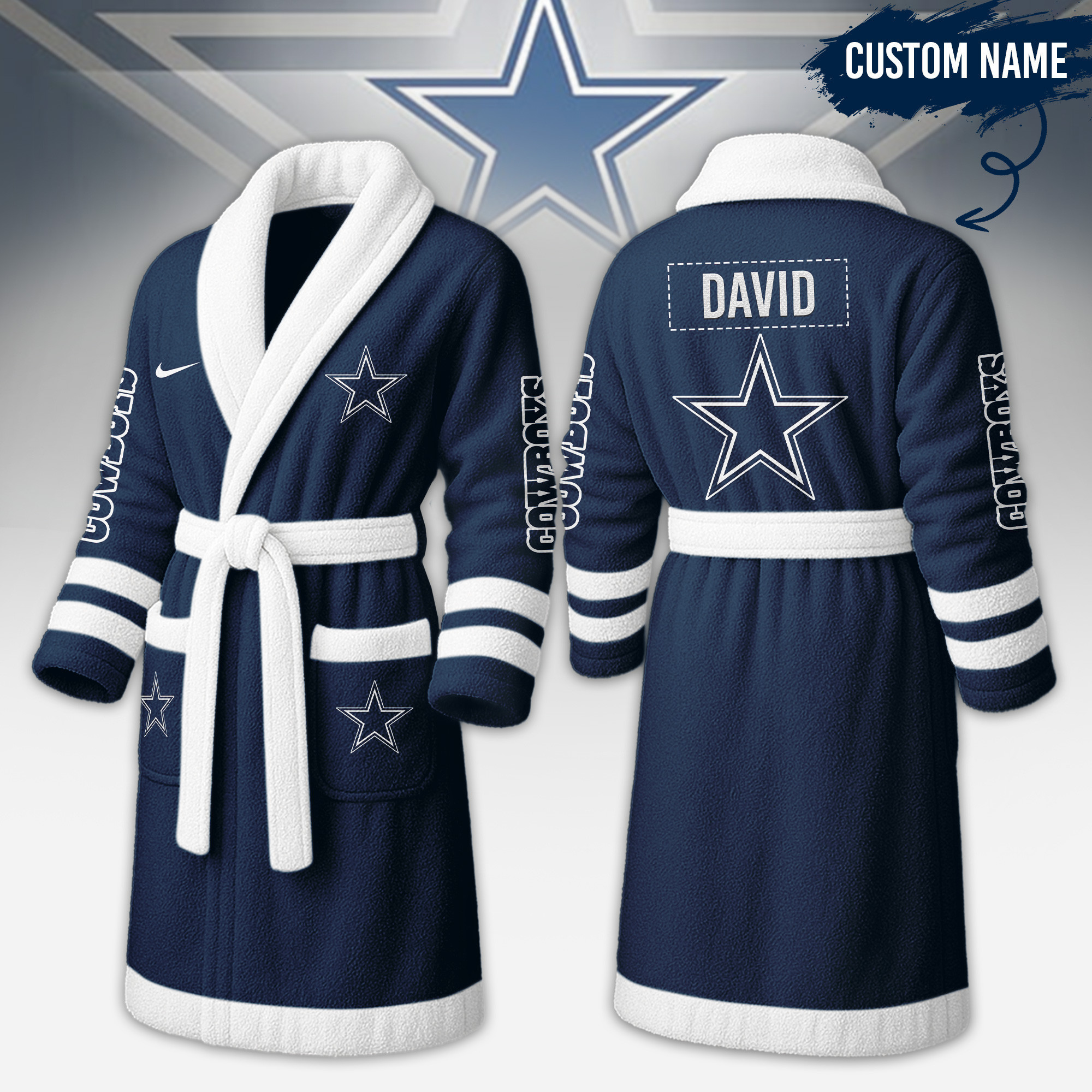 Dallas Cowboys | Premium NFL Fleece Bathrobe TD