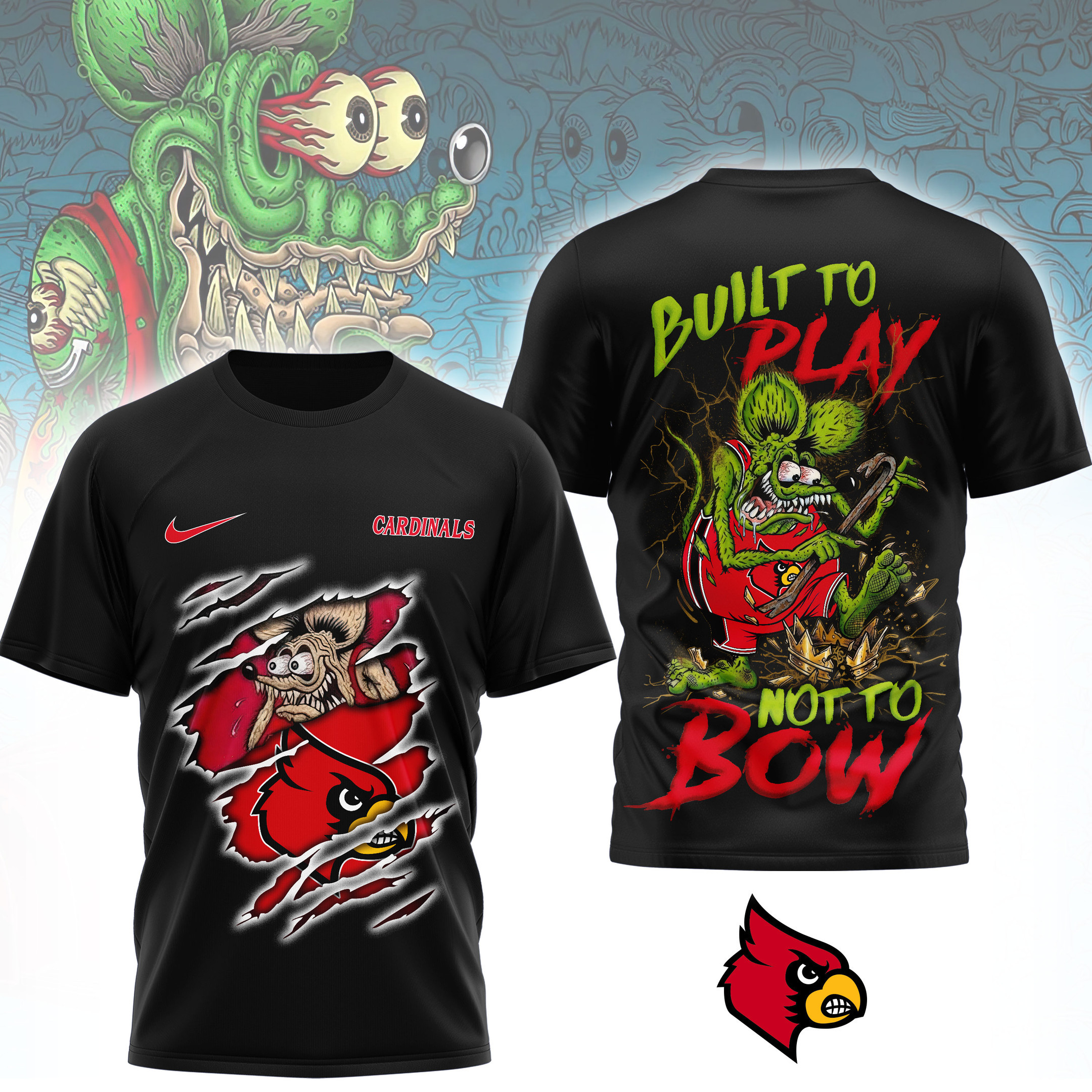Louisville Cardinals | Premium NCAA Varsity Savage 3D Shirt NTH1