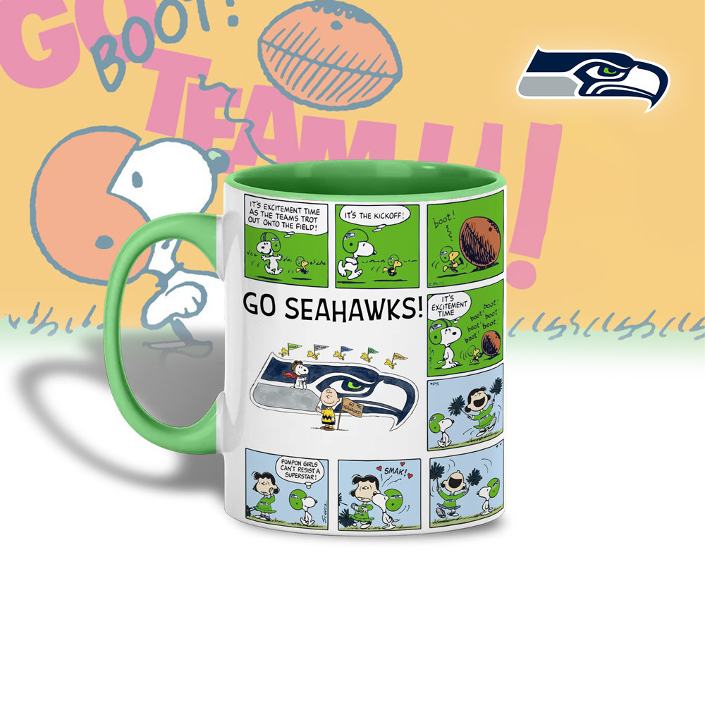 Seattle Seahawks | Premium NFL Peanuts Comic Mug HY