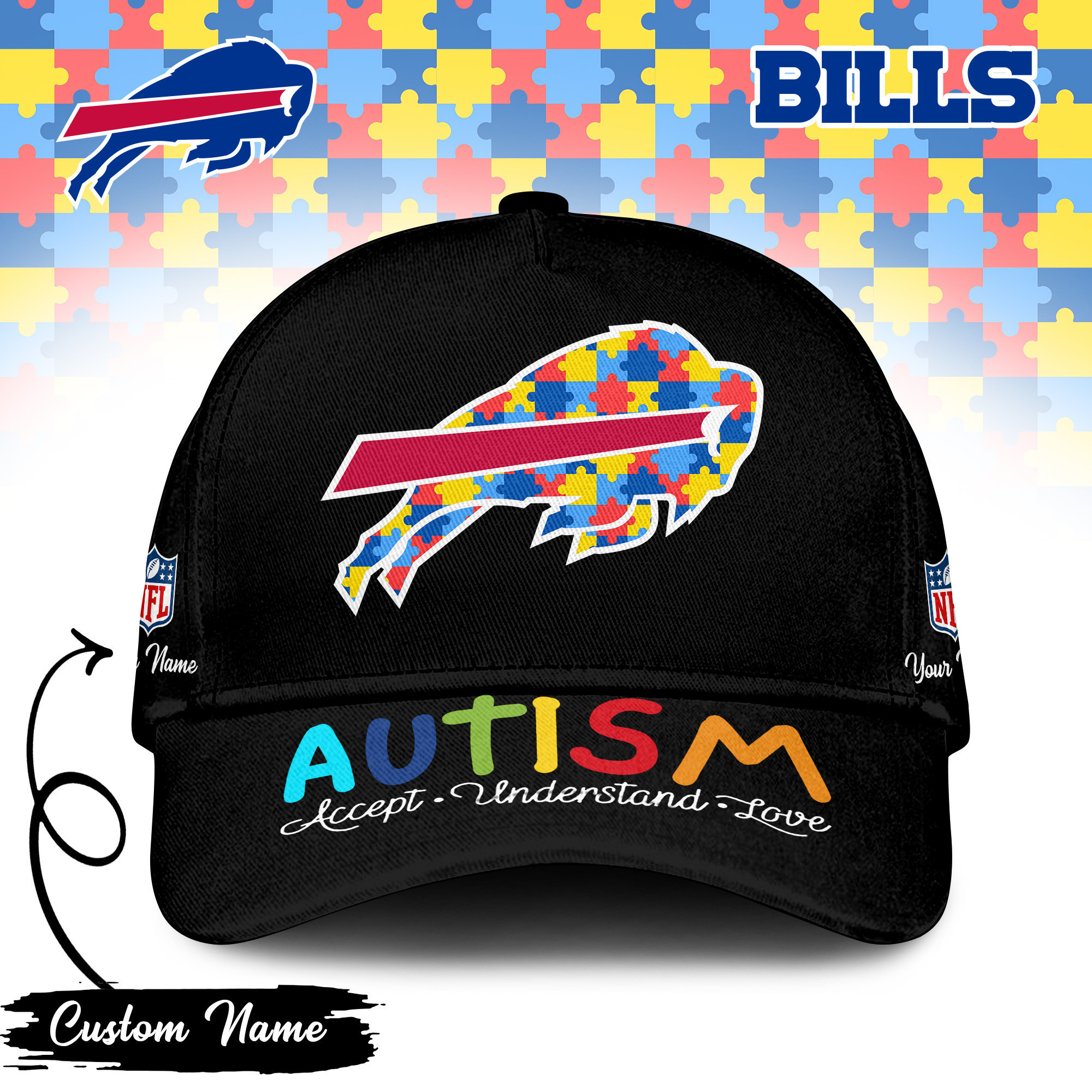 Buffalo Bills | PREMIUM CLASSIC CAP NFL AUTISM TD