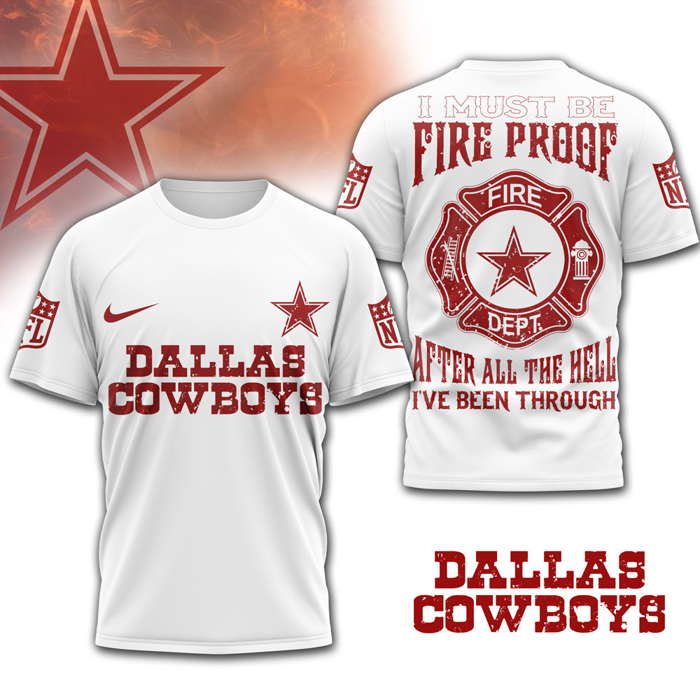 Dallas Cowboys | Premium NFL Built By Fire Game Day 3D Shirt NTH1
