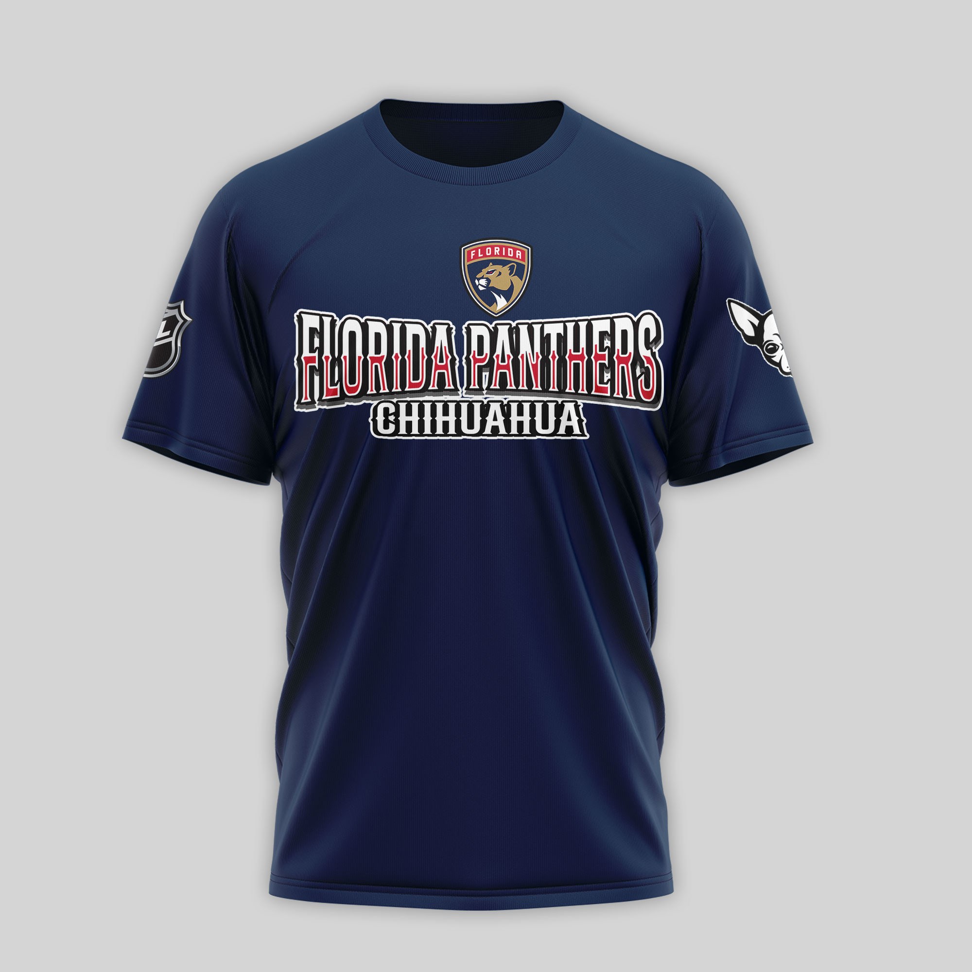 Florida Panthers | Premium NHL Chihuahua Violent 3D T-Shirt PBS13XZ