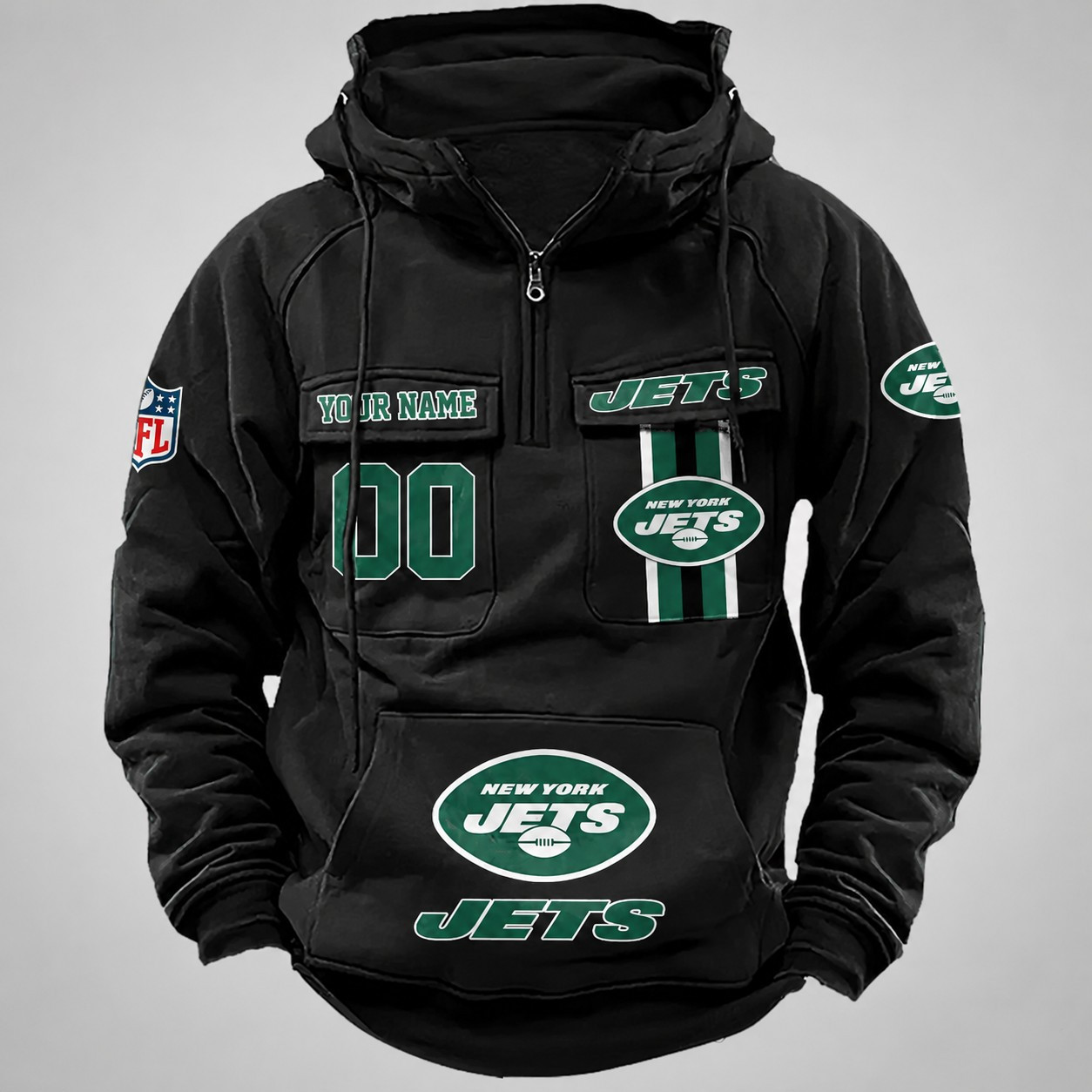 New York Jets Vintage Men Hoodie DV2 AZVMHD436