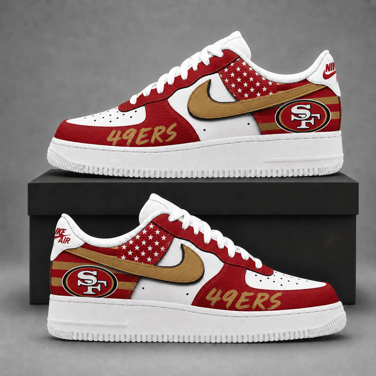 San Francisco 49ers | Premium American Football Team Limited AF1 Shoes NDN518