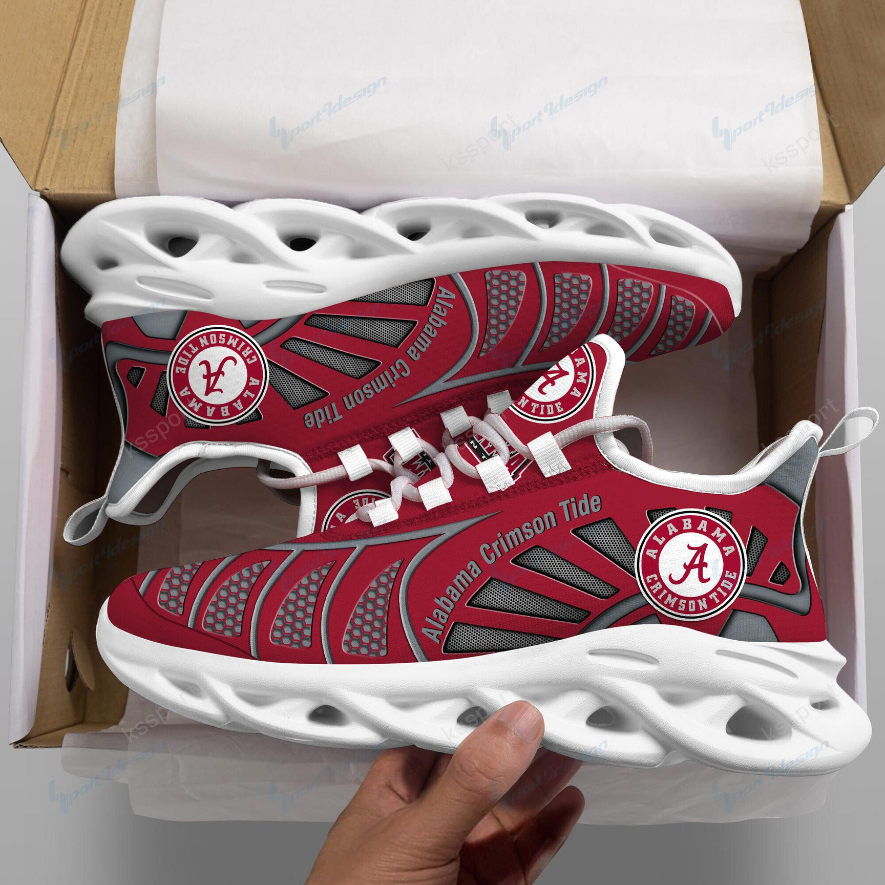 NCAAF Alabama Crimson Tide Max Soul Shoes Nicegift MSSM0Y2
