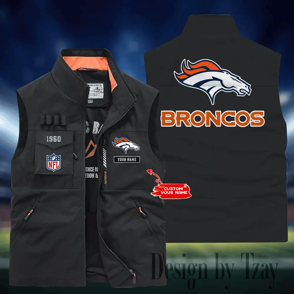 Denver Broncos Sleeveless Jacket Multicolor S9SLJK107