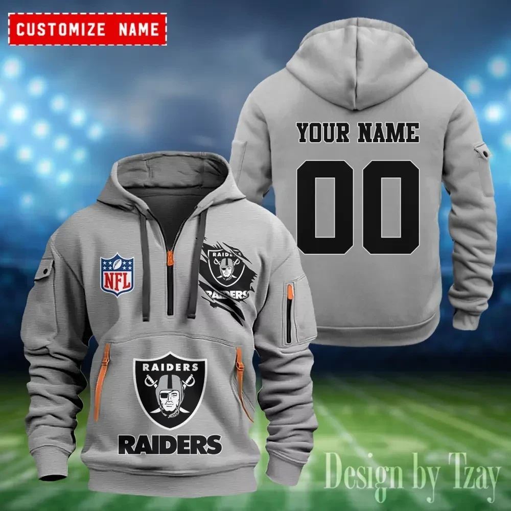 Las Vegas Raiders Heavy Fleece Pullover Hoodie AZHEAVYHD406